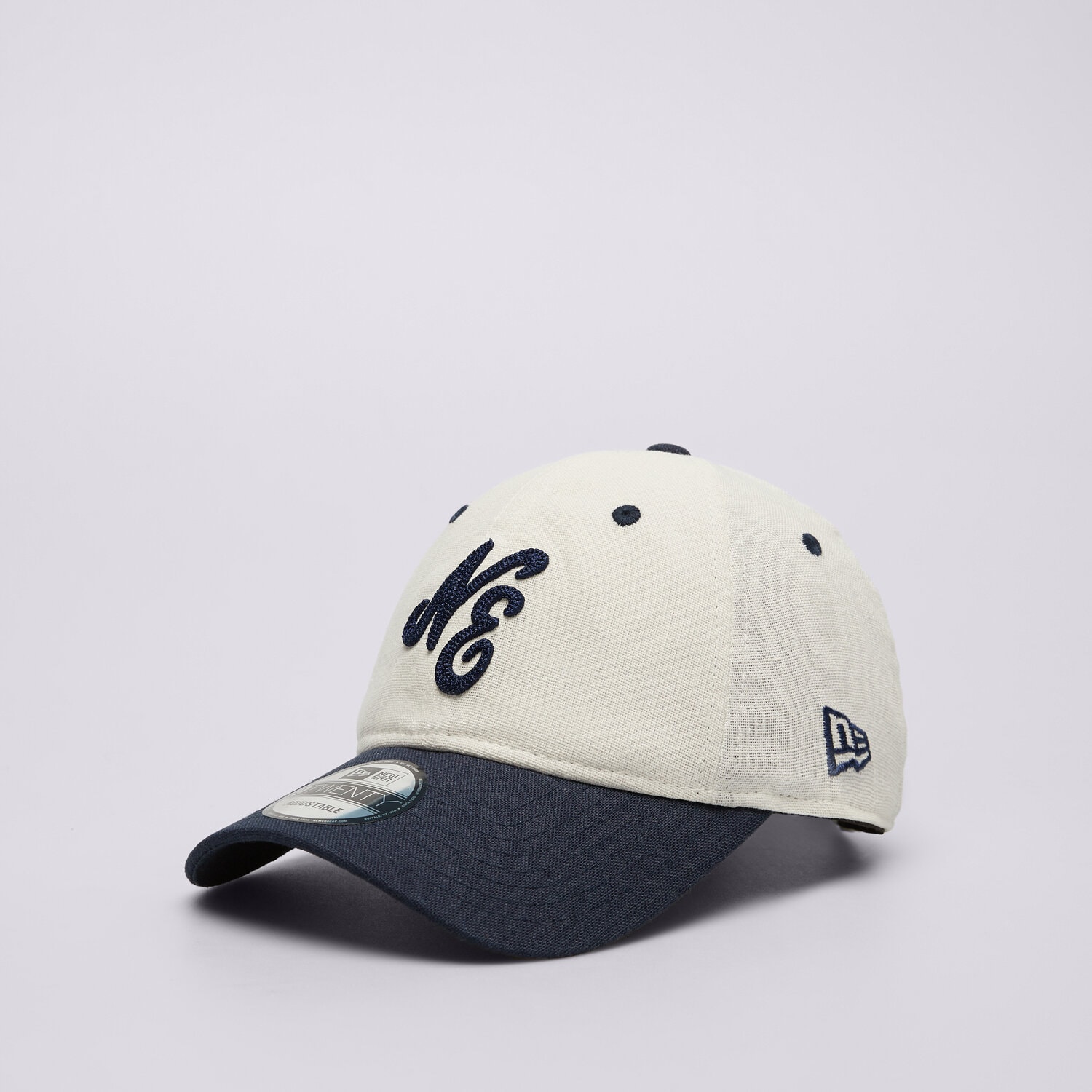 Bărbați șapcă NEW ERA ȘAPVĂ LINEN SCRIPT 920 NE NONE 60503546 Alb