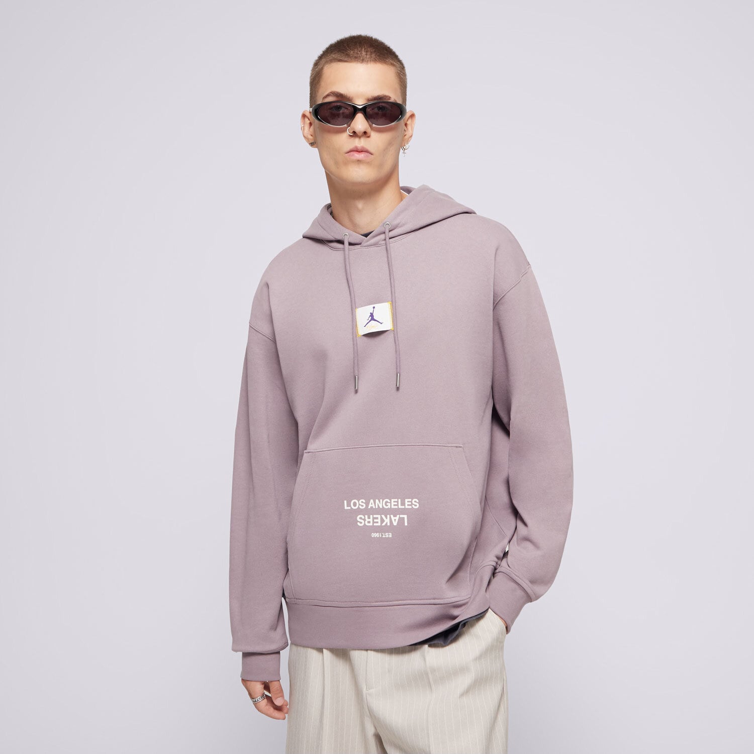 Bărbați bluză NIKE BLUZĂ HANORAC LAL MNK FLC PO CTS ST NBA FV8254-524 Violet