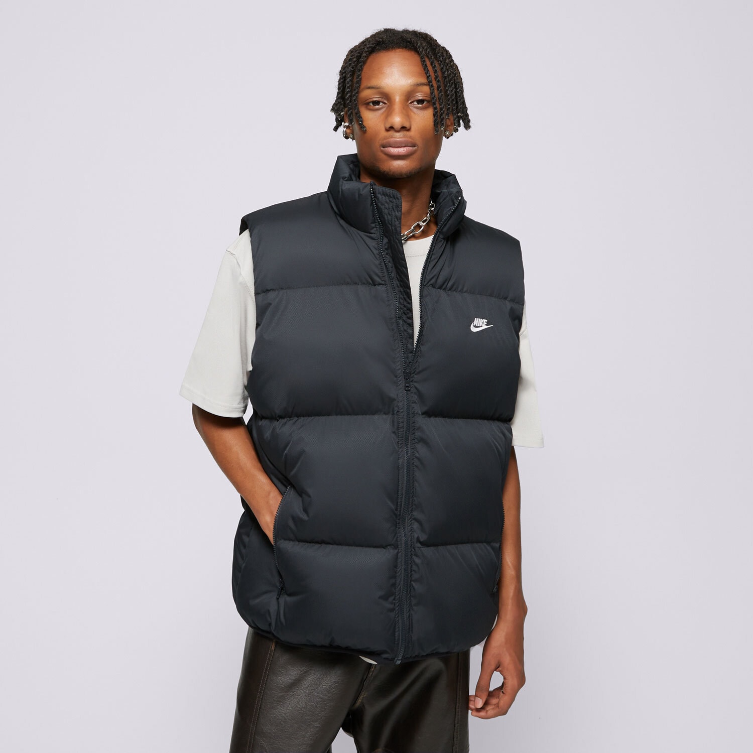 Bărbați veste NIKE VESTĂ M NK CLUB PUFFER VEST FB7373-010 Negru