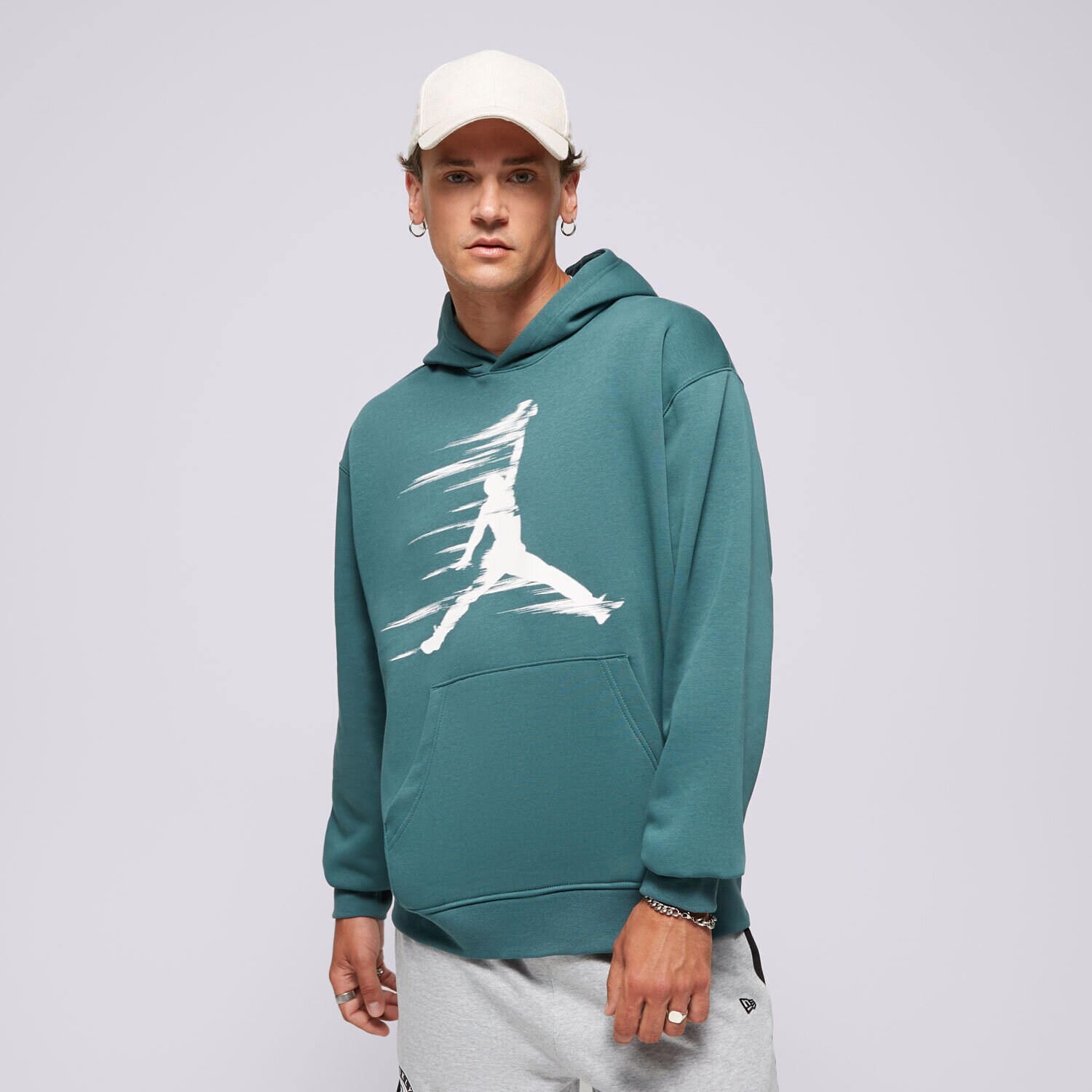 Bărbați bluză BLUZĂ HANORAC M JORDAN MVP HBR FLC PO  FV7227-366 Verde