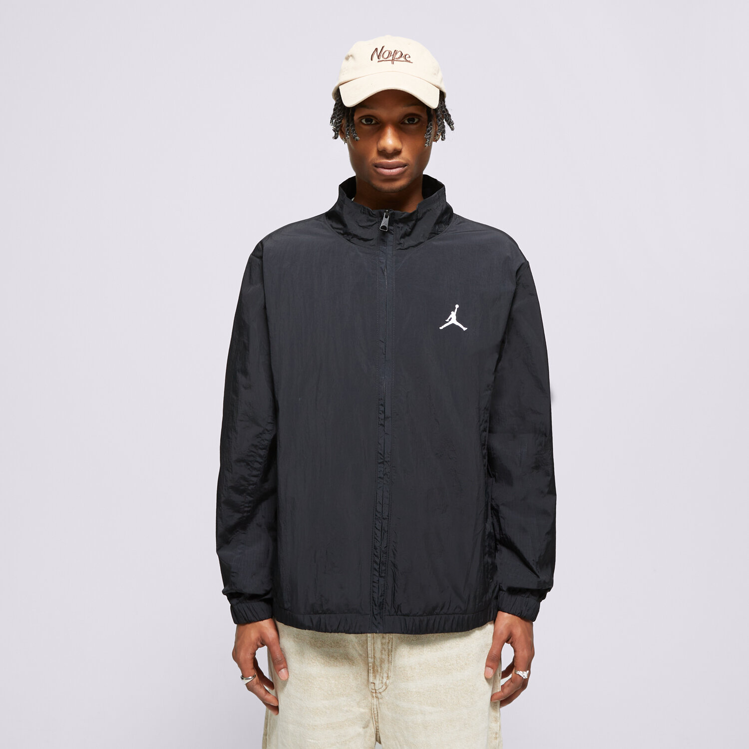 Bărbați jachetă JORDAN JACHETĂ M J ESS HBR WOVEN JKT FN4537-010 Negru