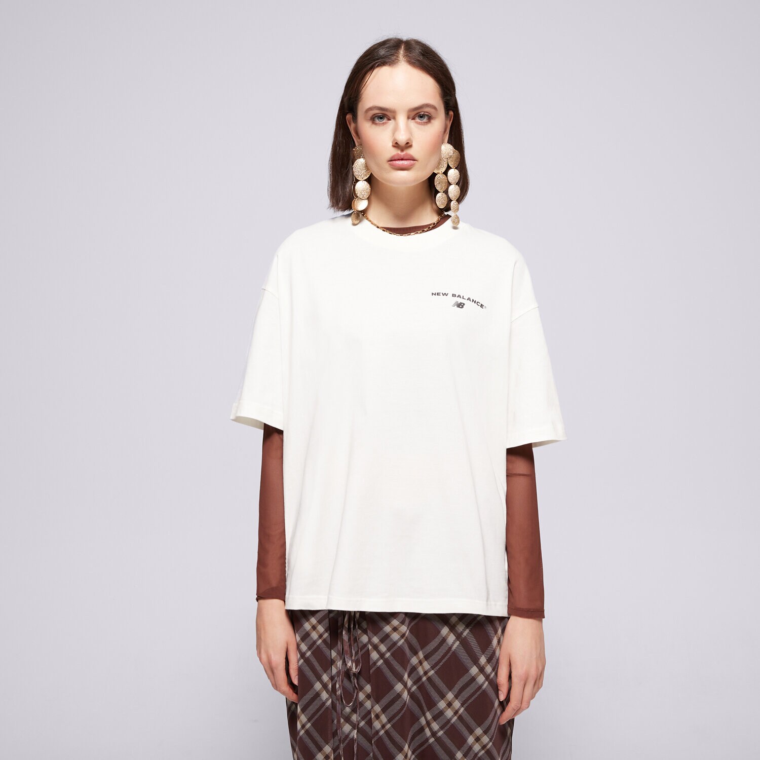 Femei tricou NEW BALANCE TRICOU REIMAGINED OVERSIZED WT51529SST cremă