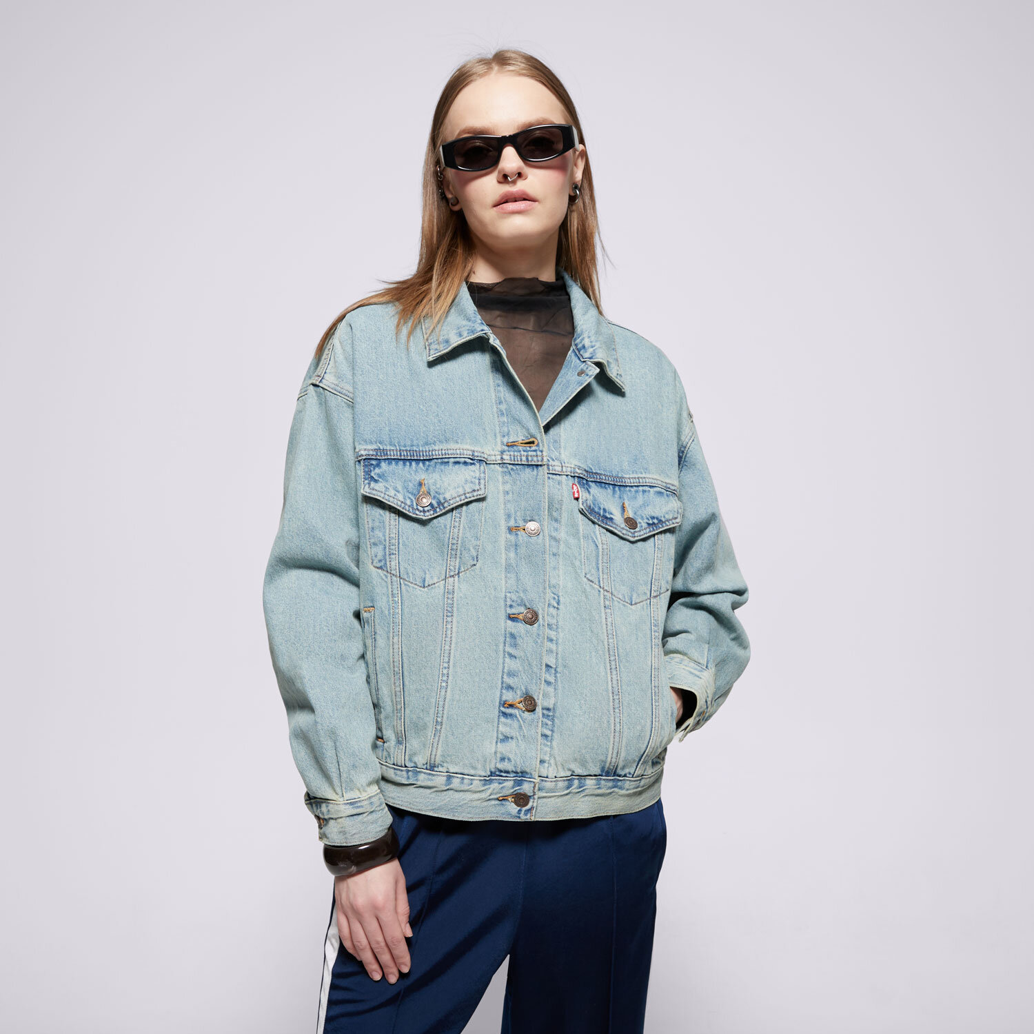 Femei jachetă LEVI'S JACHETĂ 90S TRUCKER A1743-0135 Albastru