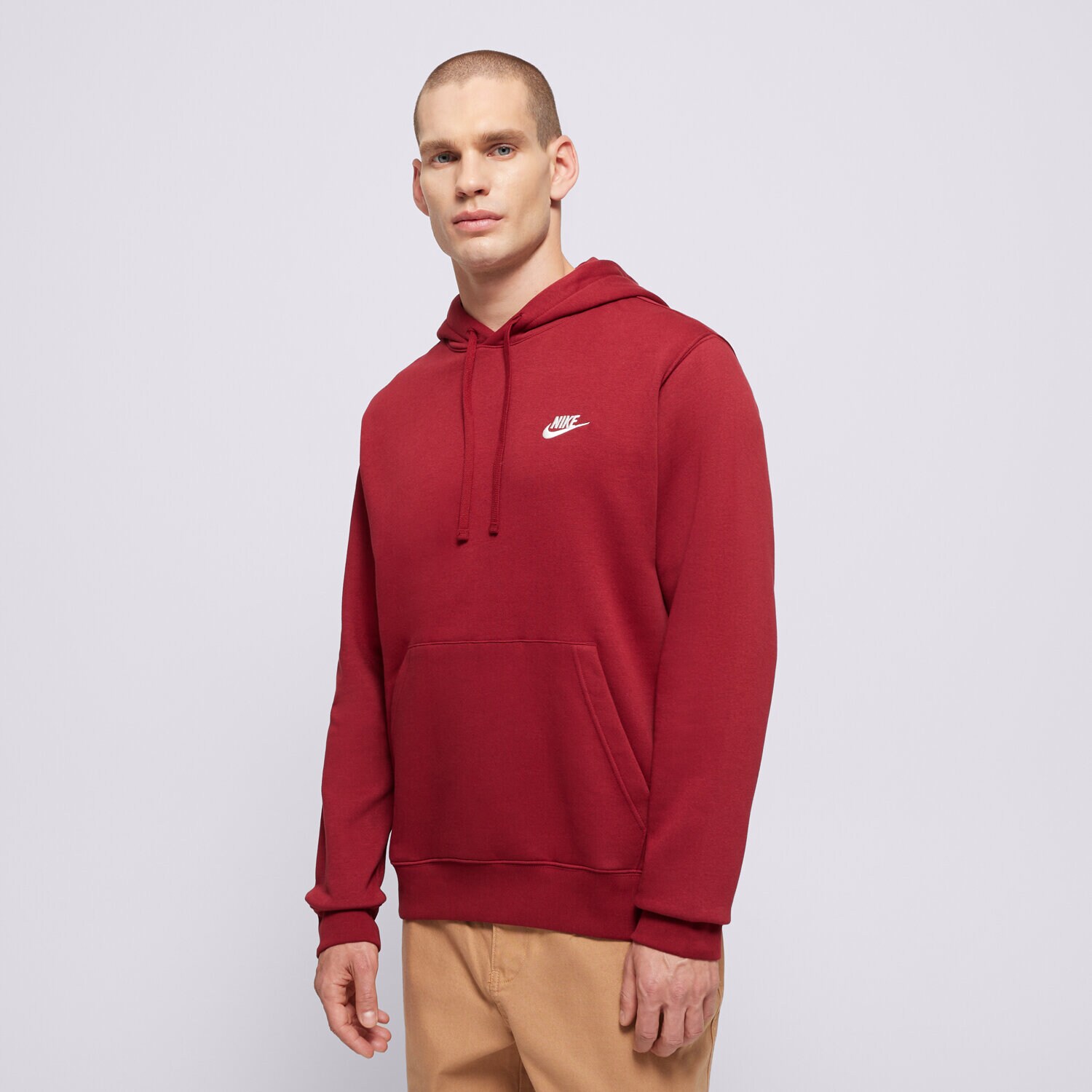 Bărbați bluză NIKE BLUZĂ CU GLUGĂ M NSW CLUB HOODIE PO BB BV2654-677 Roșu