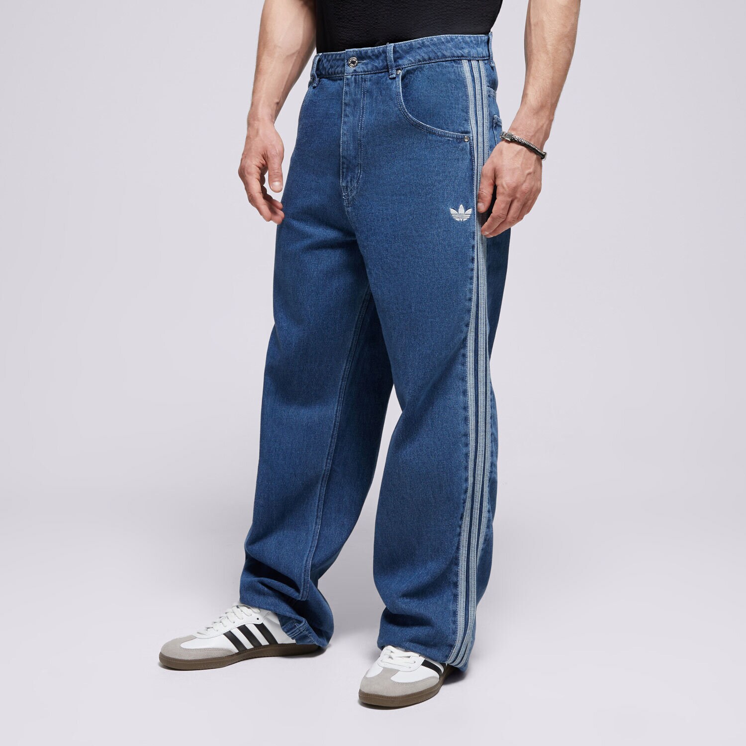 Bărbați pantaloni ADIDAS PANTALONI  DENIM FB PT JC6234 Albastru