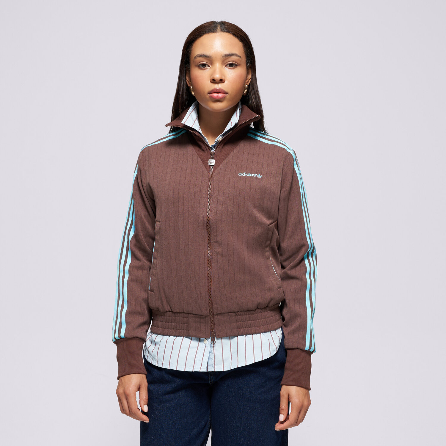 Femei bluză ADIDAS BLUZĂ TAILORED TT JX5311 Maro