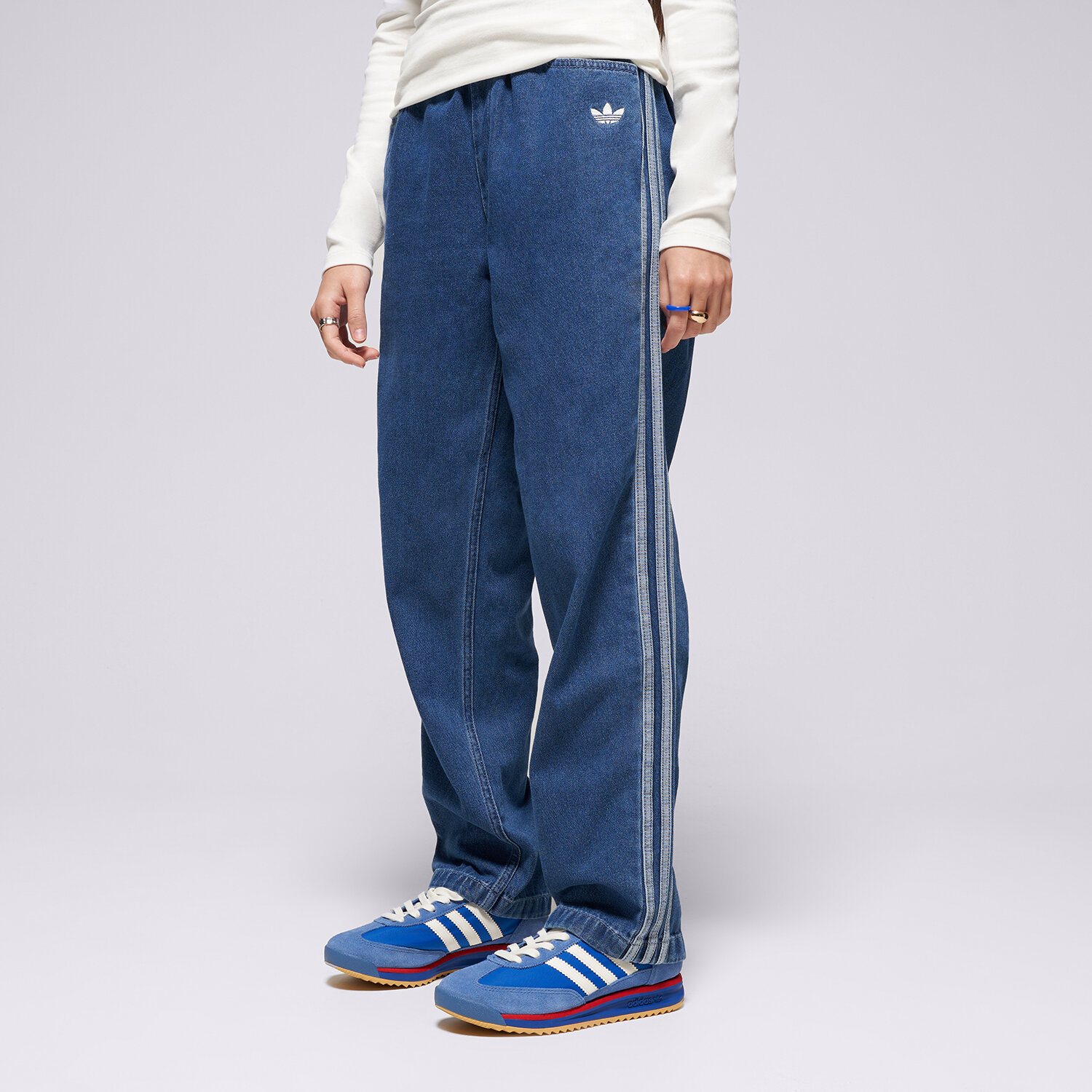ADIDAS PANTALONI  DENIM G JC7877 Albastru