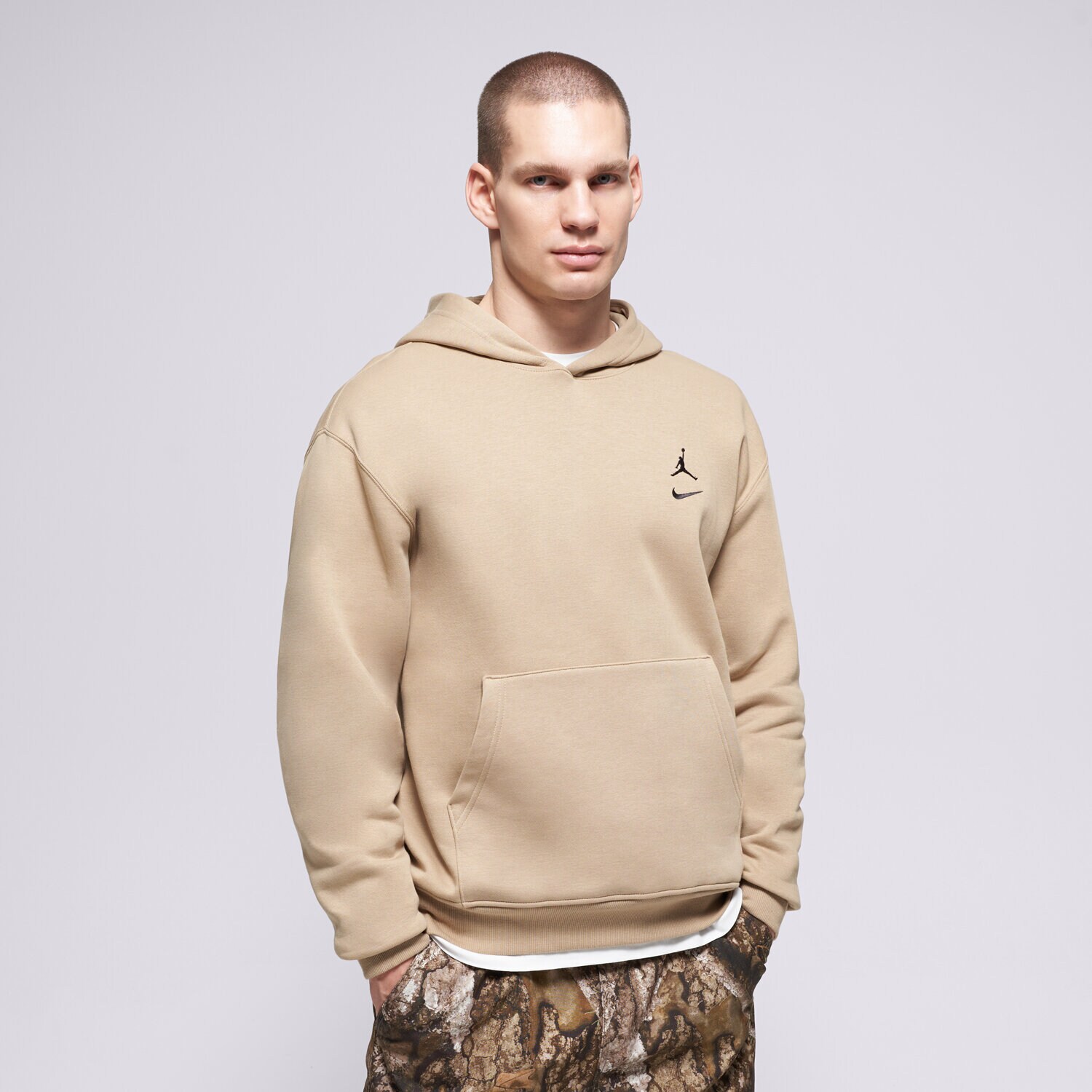 Bărbați bluză JORDAN BLUZĂ HANORAC M J BRK VARSITY PO HD BB II2593-297 Bej