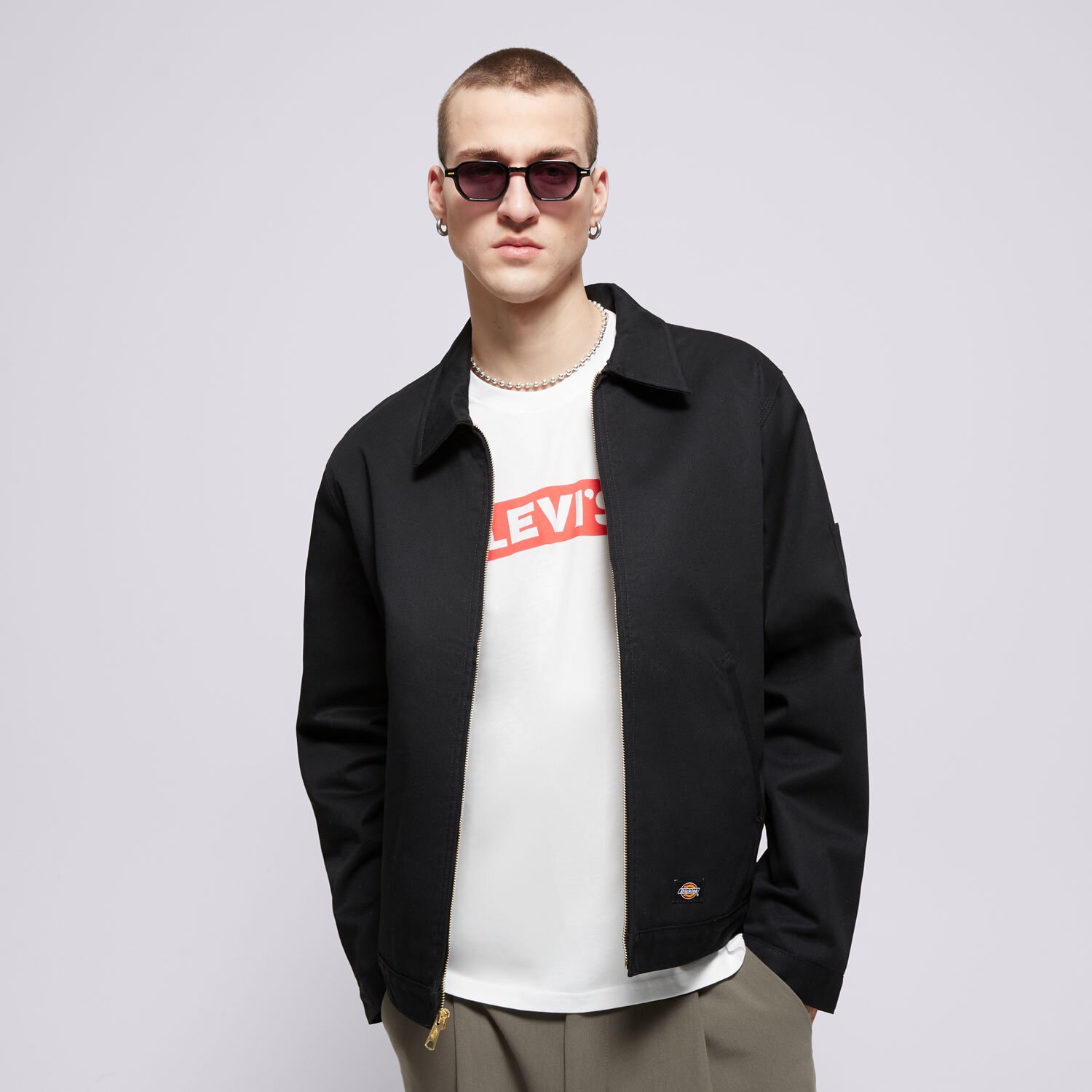 Bărbați jachetă DICKIES JACHETĂ M LINED EISENHOWER JACKET REC DK0A4XK4BLK1 Negru