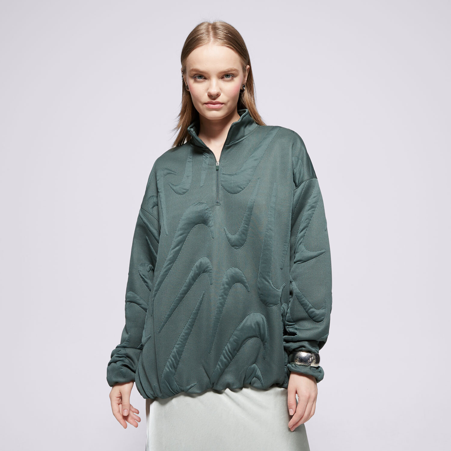 Femei jachetă NIKE JACHETĂ W NSW CLLCTN COZY LOGO QZ FV7806-338 Verde
