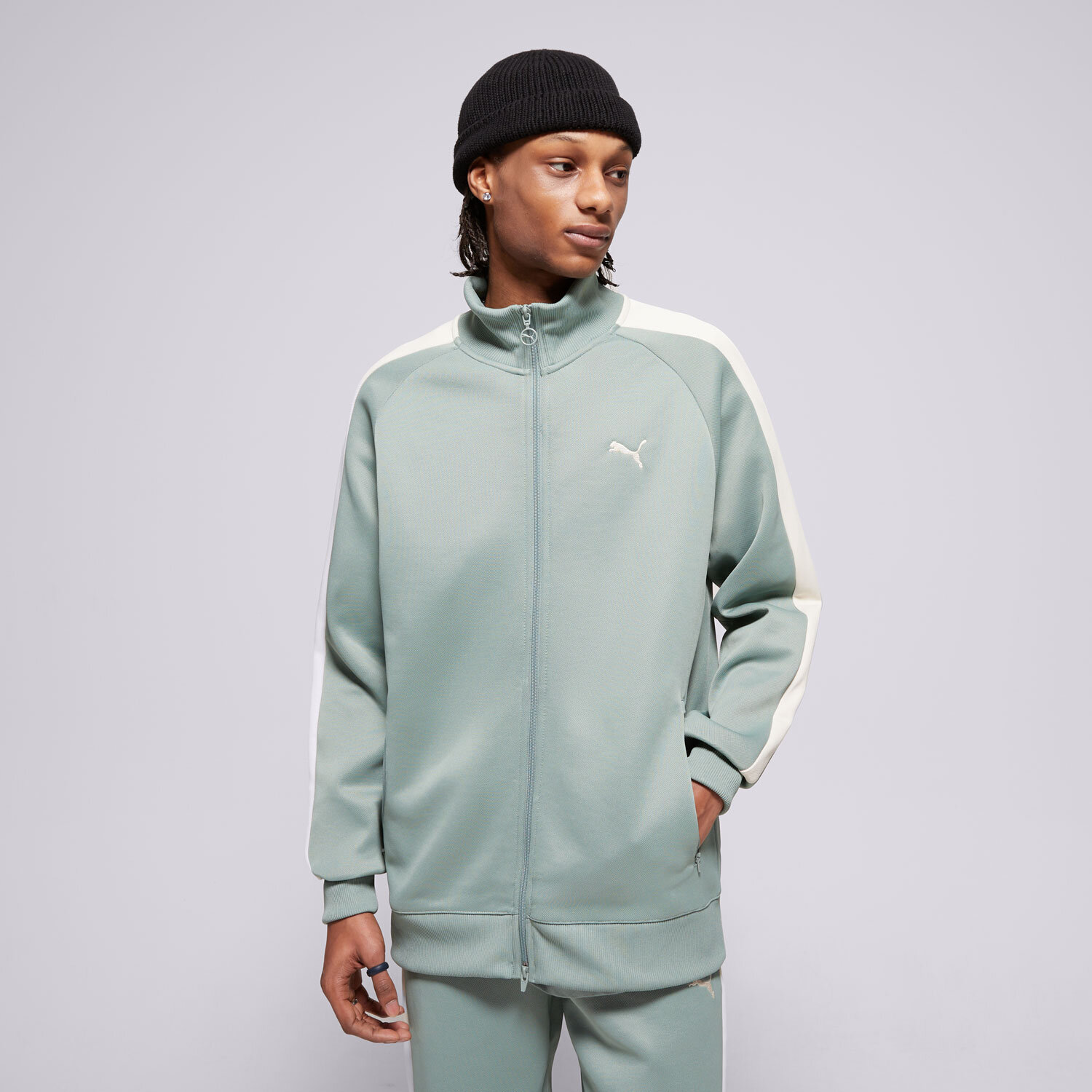 Bărbați bluză PUMA BLUZĂ T7 ALWAYS ON TRACK JACKET DK 629587 30 Verde