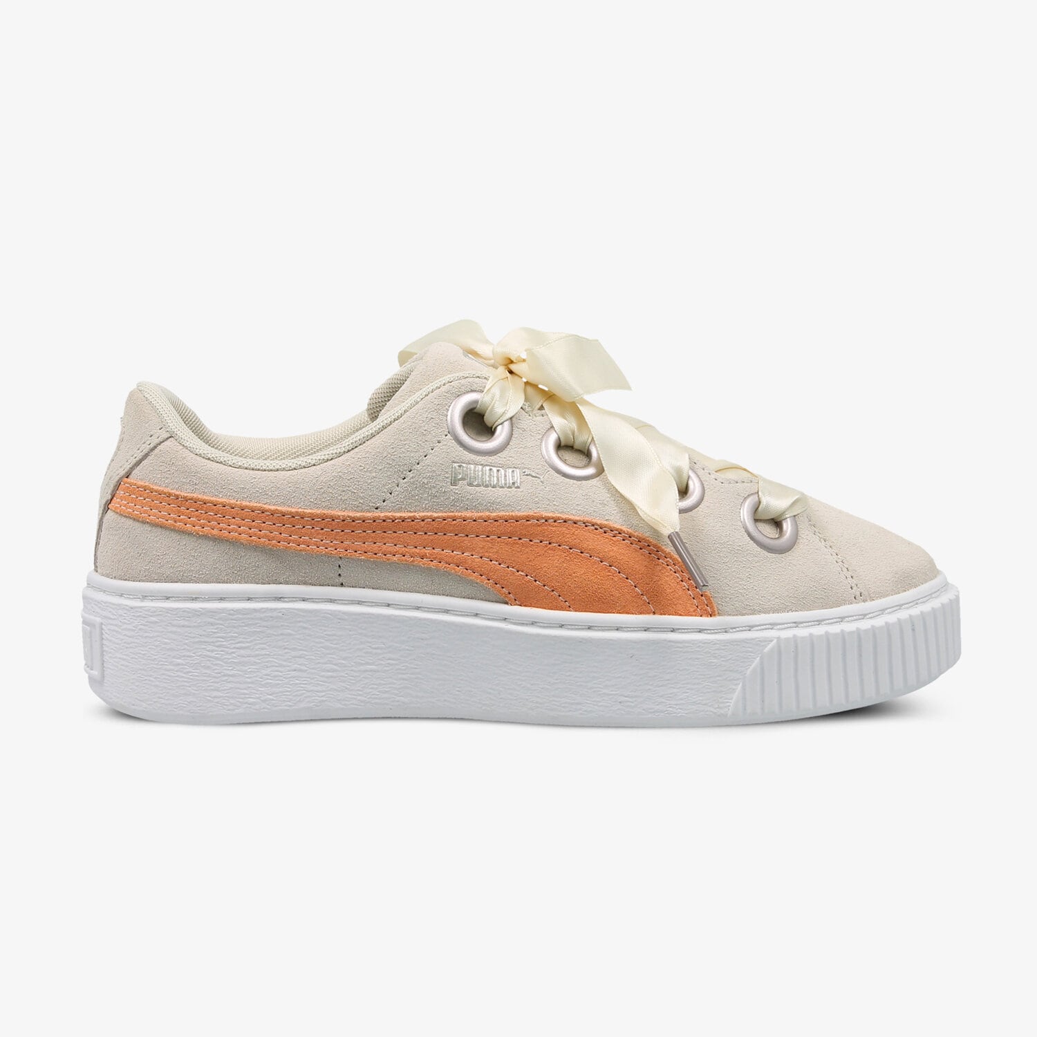 Copii pantofi sport PUMA PLATFORM KISS JR 36745906 Bej