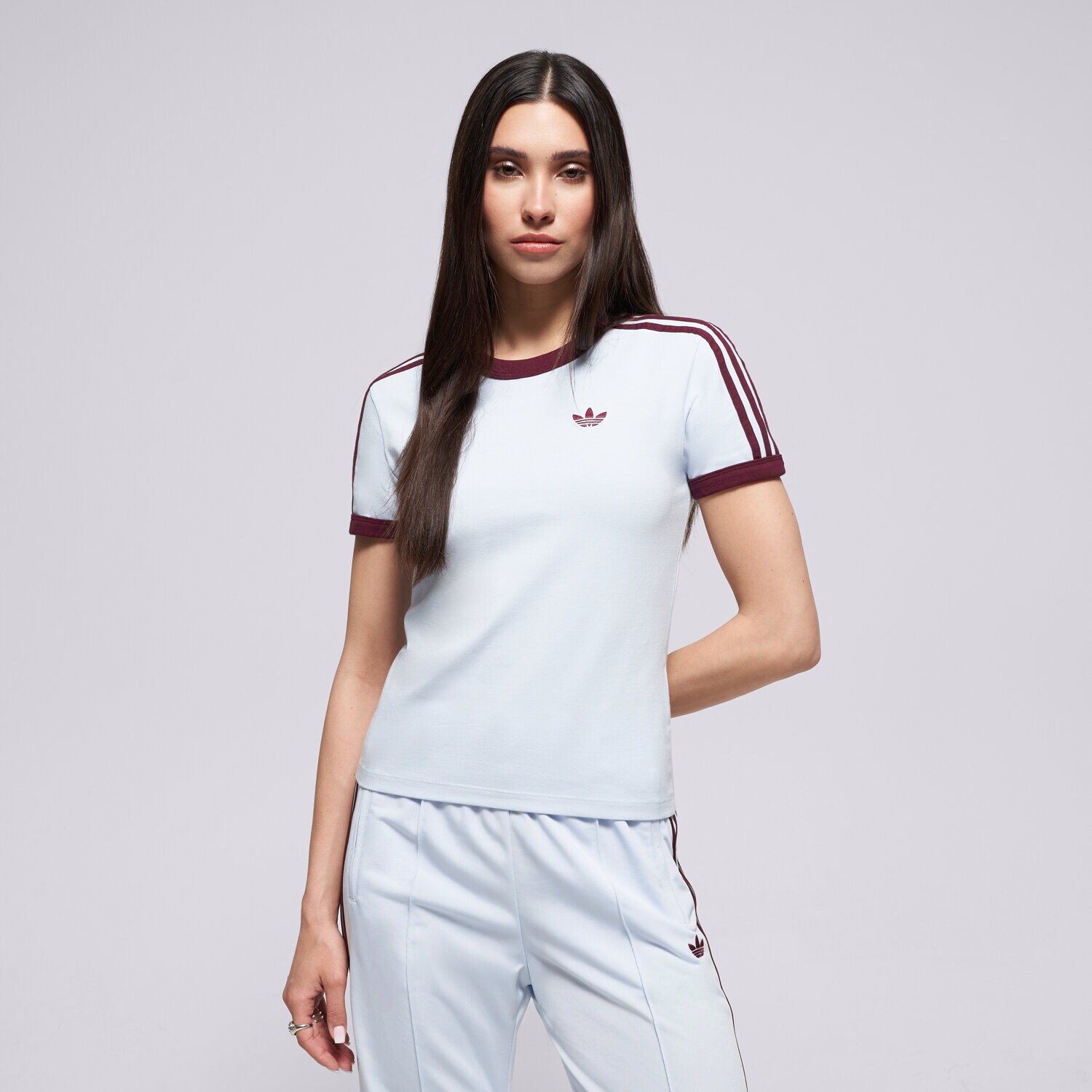 Femei tricou ADIDAS TRICOU 3S TEE SLIM KD3684 Albastru