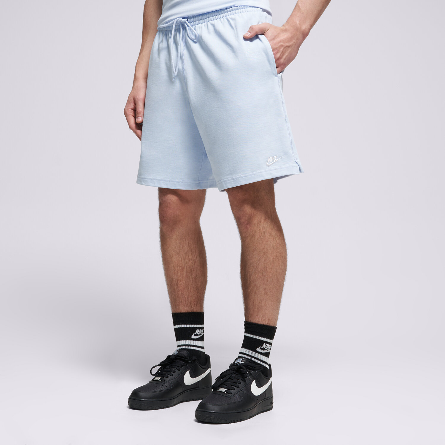 Femei pantaloni scurți NIKE PANTALONI SCURȚI NK CLUB KNIT FQ4359-407 Albastru