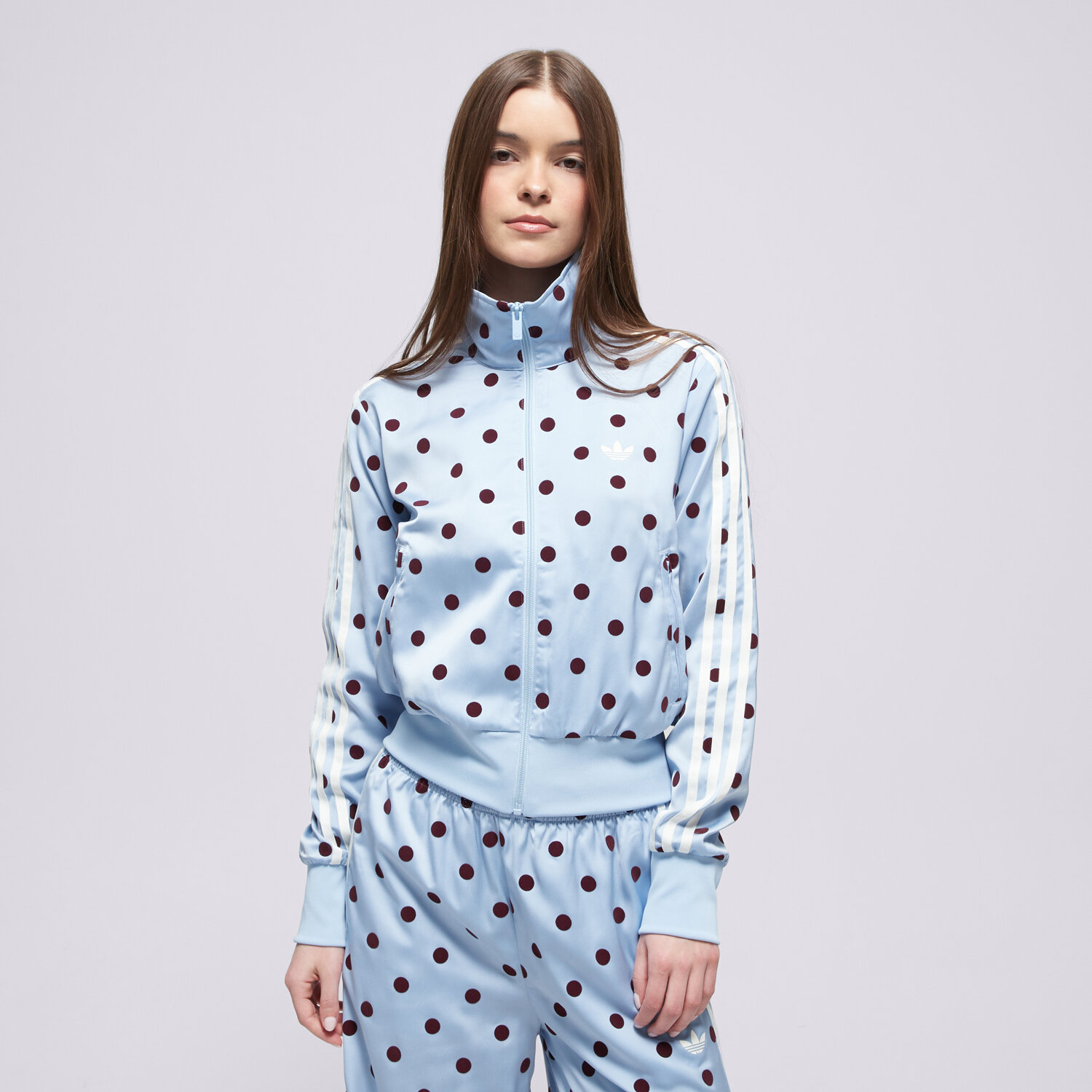 Femei bluză ADIDAS BLUZĂ SATIN POLKA DOTS TT KV1167 Albastru
