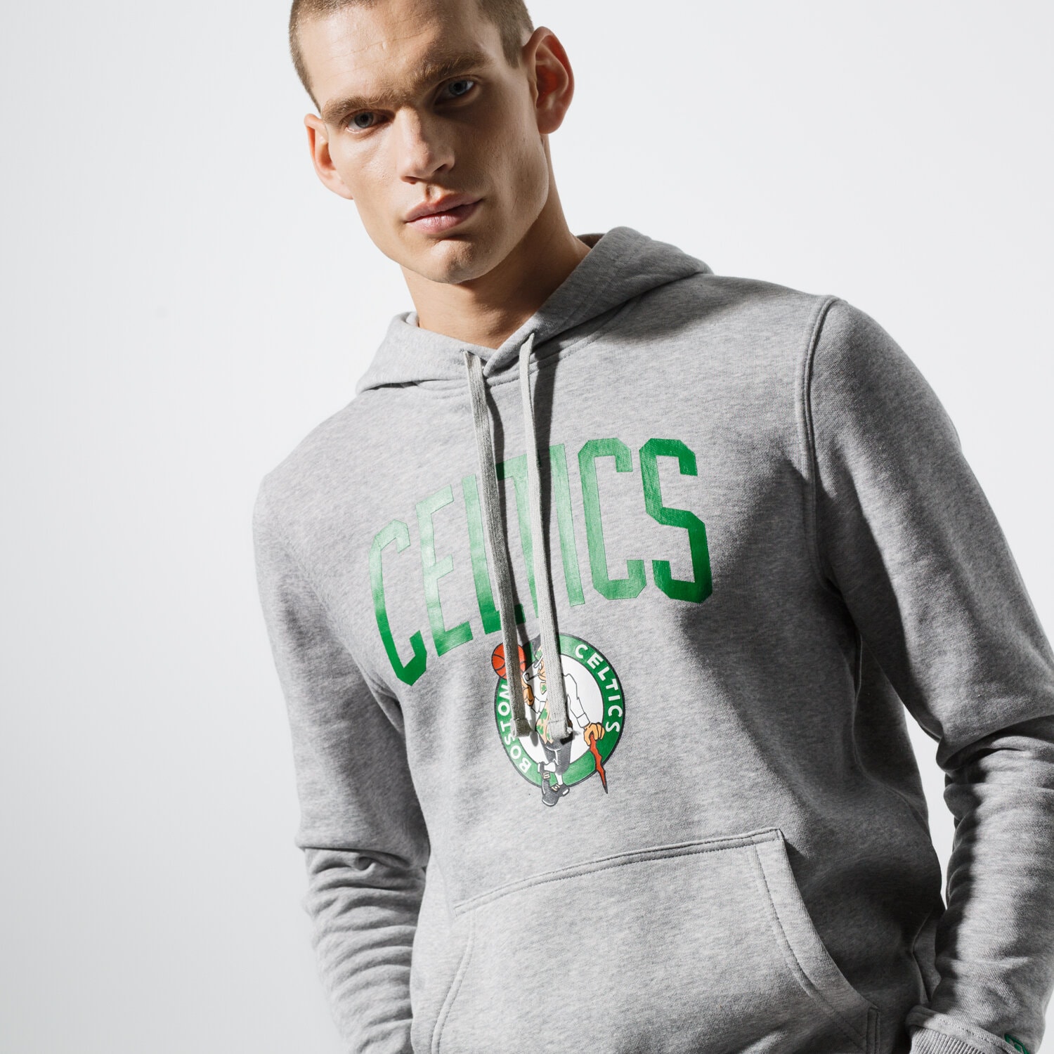 Bărbați bluză NEW ERA BLUZĂ TEAM LOGO BOSTON CELTICS BOSTON CELTICS GRA 11546182 Gri