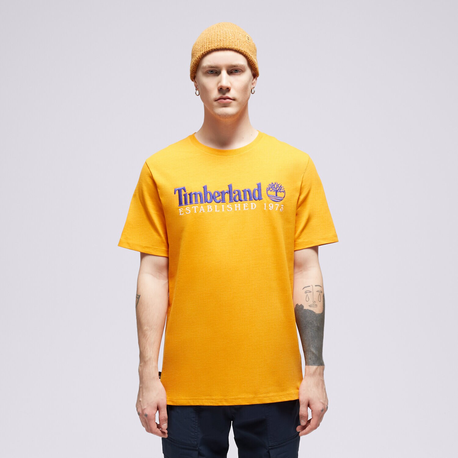 Bărbați tricou TIMBERLAND TRICOU SS EST. 1973 CREW TEE REGULAR TB0A6SE1ED11 Galben