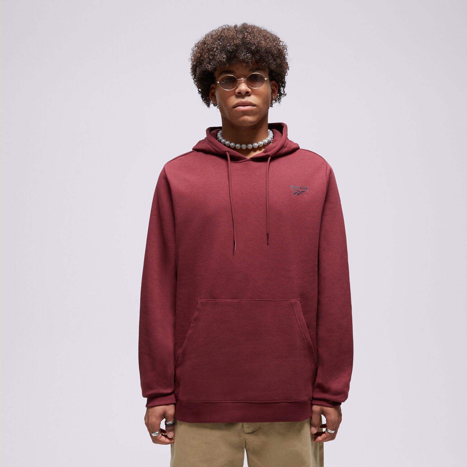 Bărbați bluză REEBOK BLUZĂ REEBOK ID FLEECE OTH 100071336 Bordo