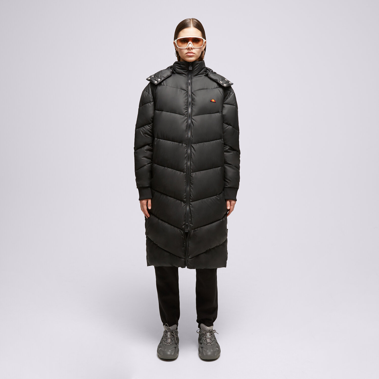 Femei geacă de iarnă ELLESSE JACHETĂ CU PUF CORTESE PADDED JACKET BLK SGT19177011 Negru