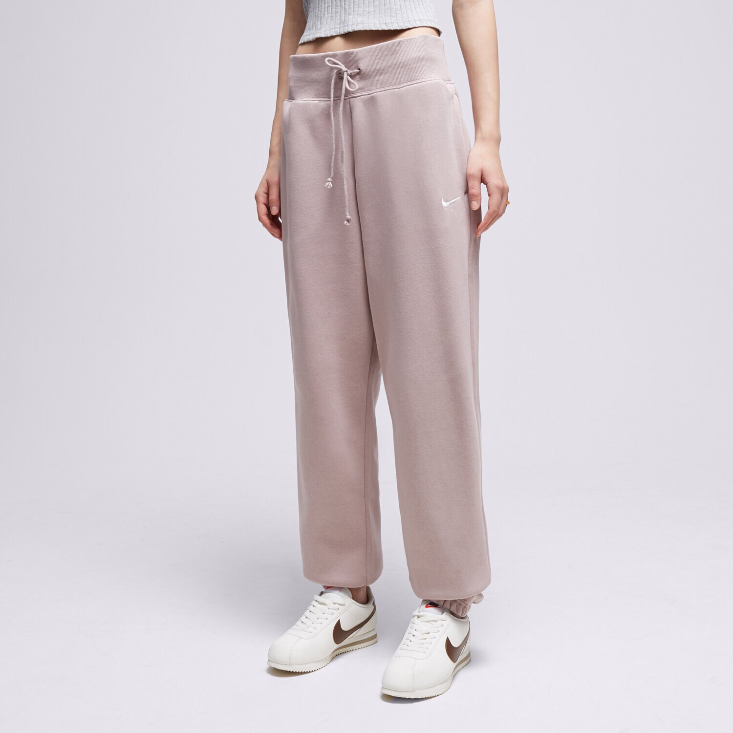 Femei pantaloni NIKE PANTALONI  PHNX FLC OS PNT D'TPE PANTS DQ5887-272 Bej