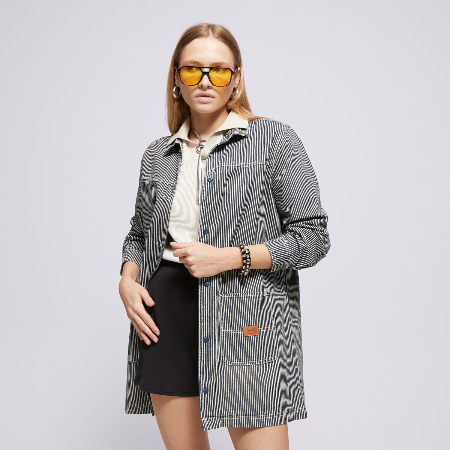 Femei rochii și fuste VANS ROCHIE GROUND WORK DUSK DOWNER VN00075UIND1 Albastru