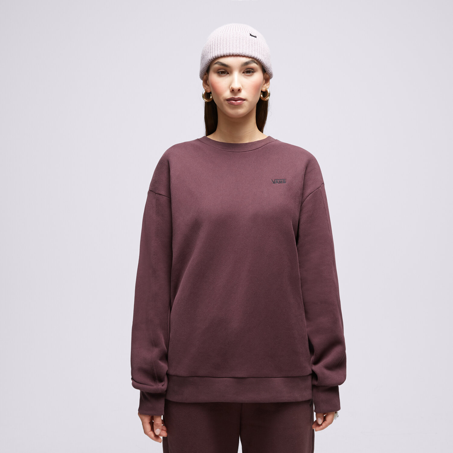 Femei bluză VANS BLUZĂ COMFYCUSH CREW VN000458BYP1 Maro