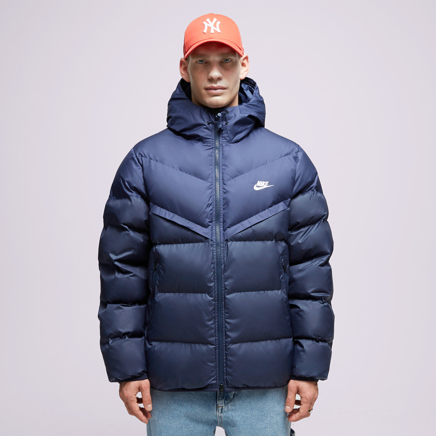 Bărbați eacă de iarnă NIKE JACHETĂ DE IARNĂ M NK SF WR PL-FLD HD FB8185-410 Bleumarin