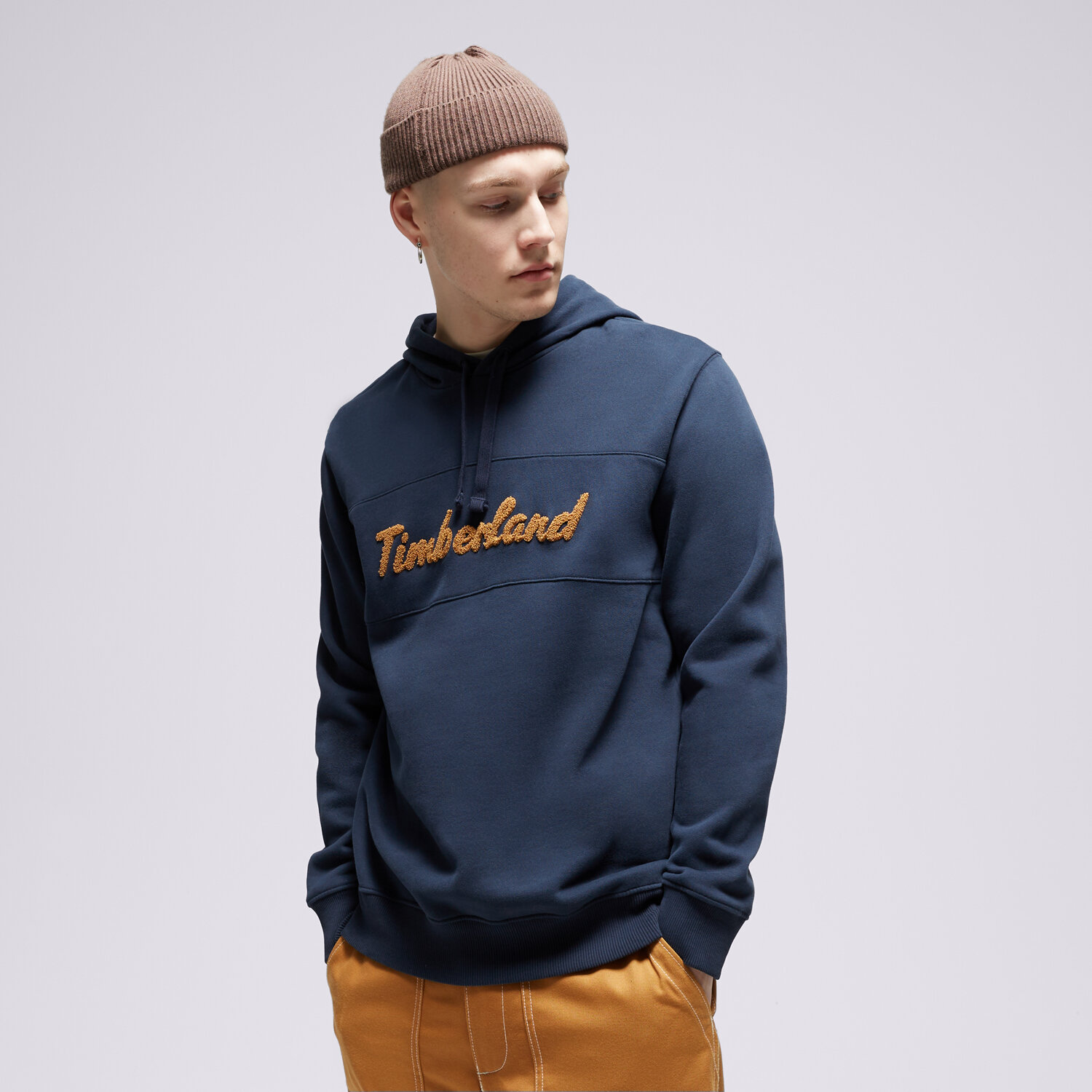 Bărbați bluză TIMBERLAND BLUZĂ CU GLUGĂ LS CURSIVE HOODIE TB0A6FKM4331 Bleumarin