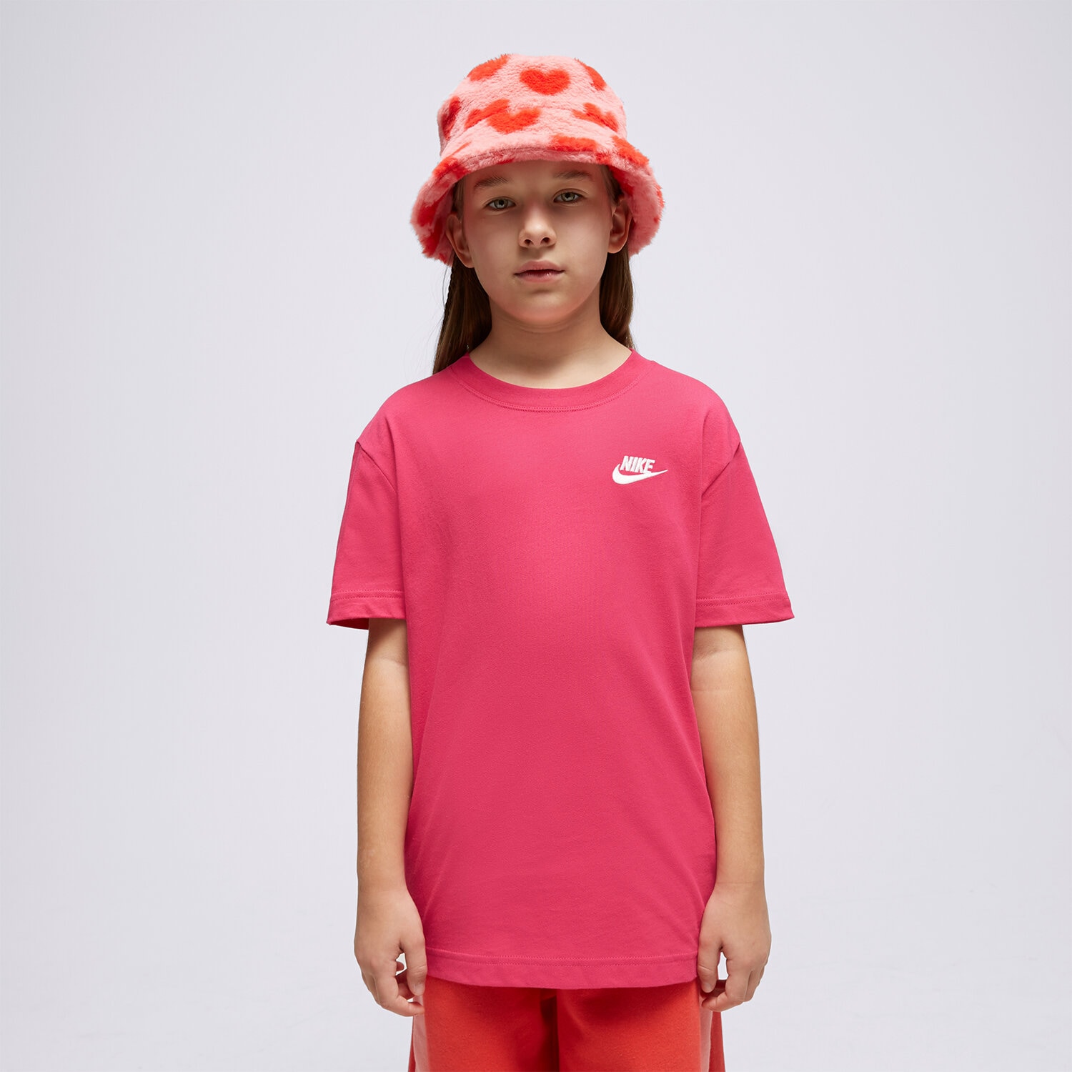 Copii tricou NIKE TRICOU G NSW TEE CLUB SS GIRL FD0927-615 Roz