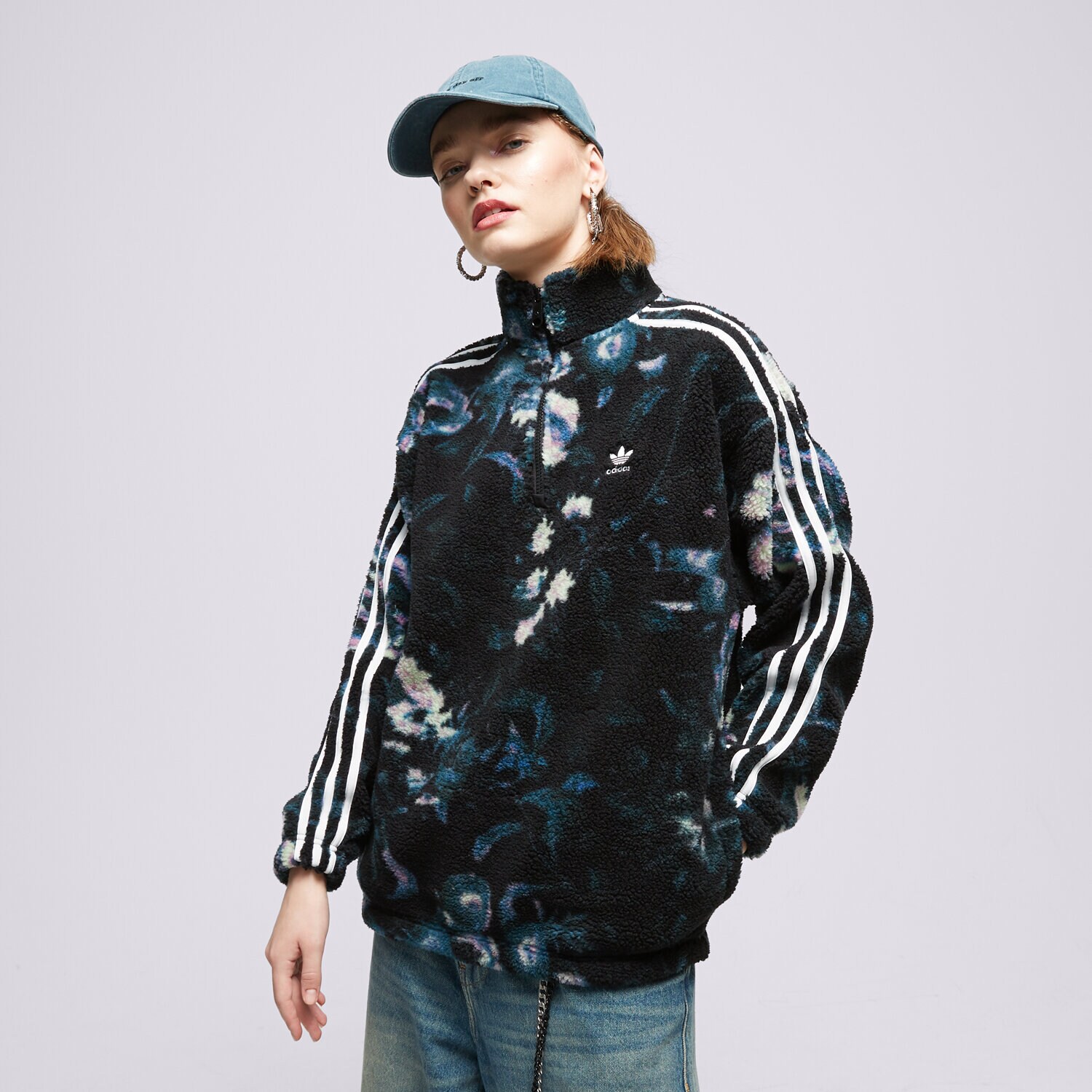 Femei bluză ADIDAS POLAR FLOWER FLEECE II8451 Mulicolor
