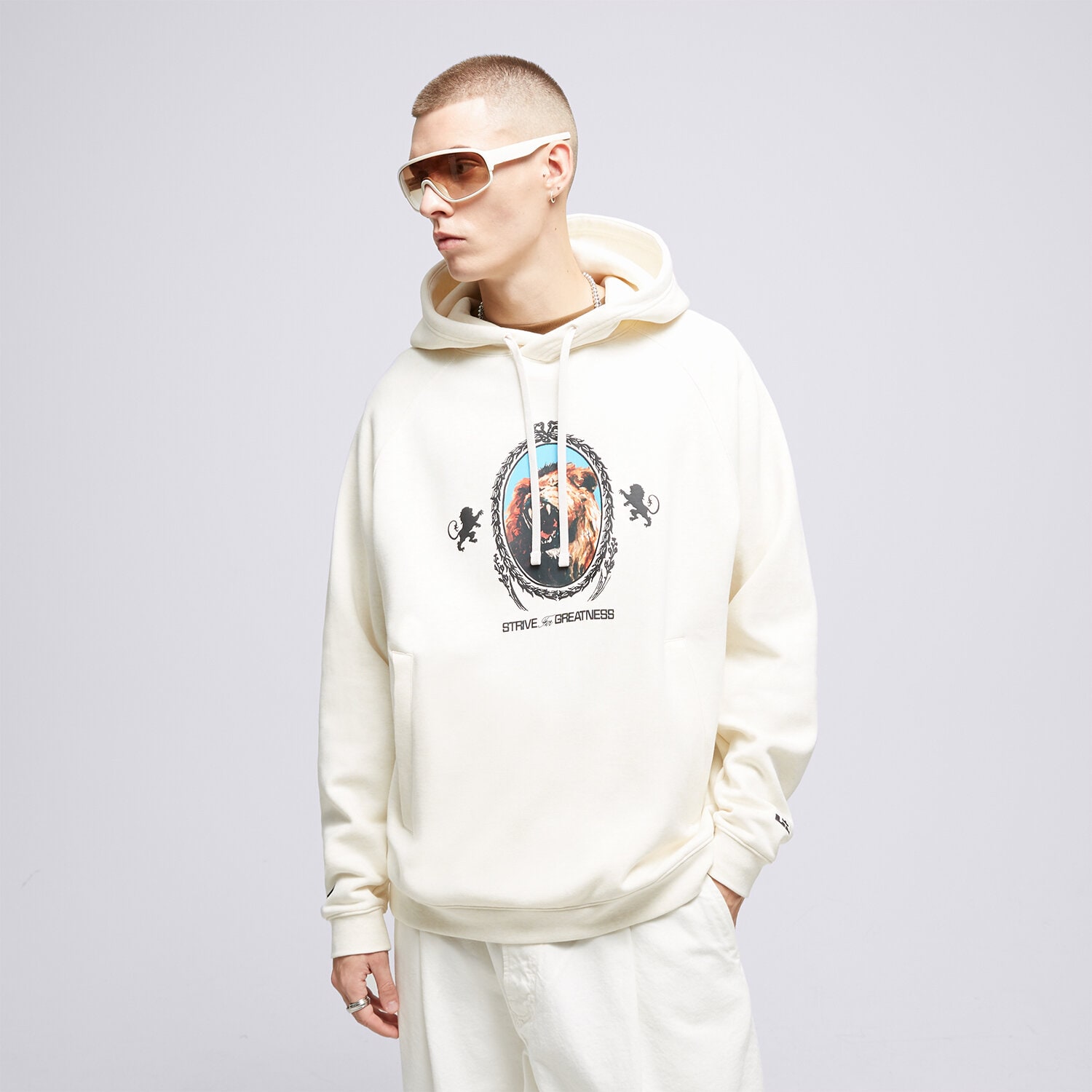 Bărbați bluză NIKE BLUZĂ CU GLUGĂ LJ M NK BRSH PO NBA FB7123-027 Alb