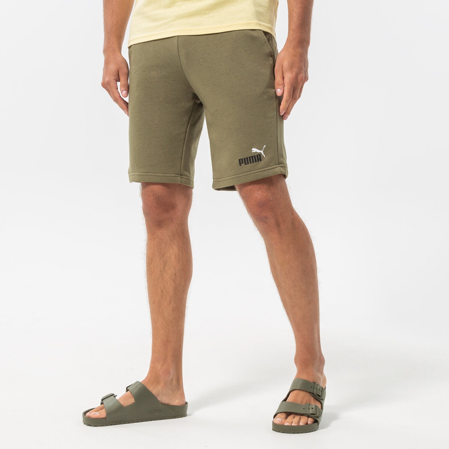 Femei pantaloni scurți PUMA PANTALONI SCURȚI ESS+ 2 COL SHORTS 10" 586766 32 Kaki
