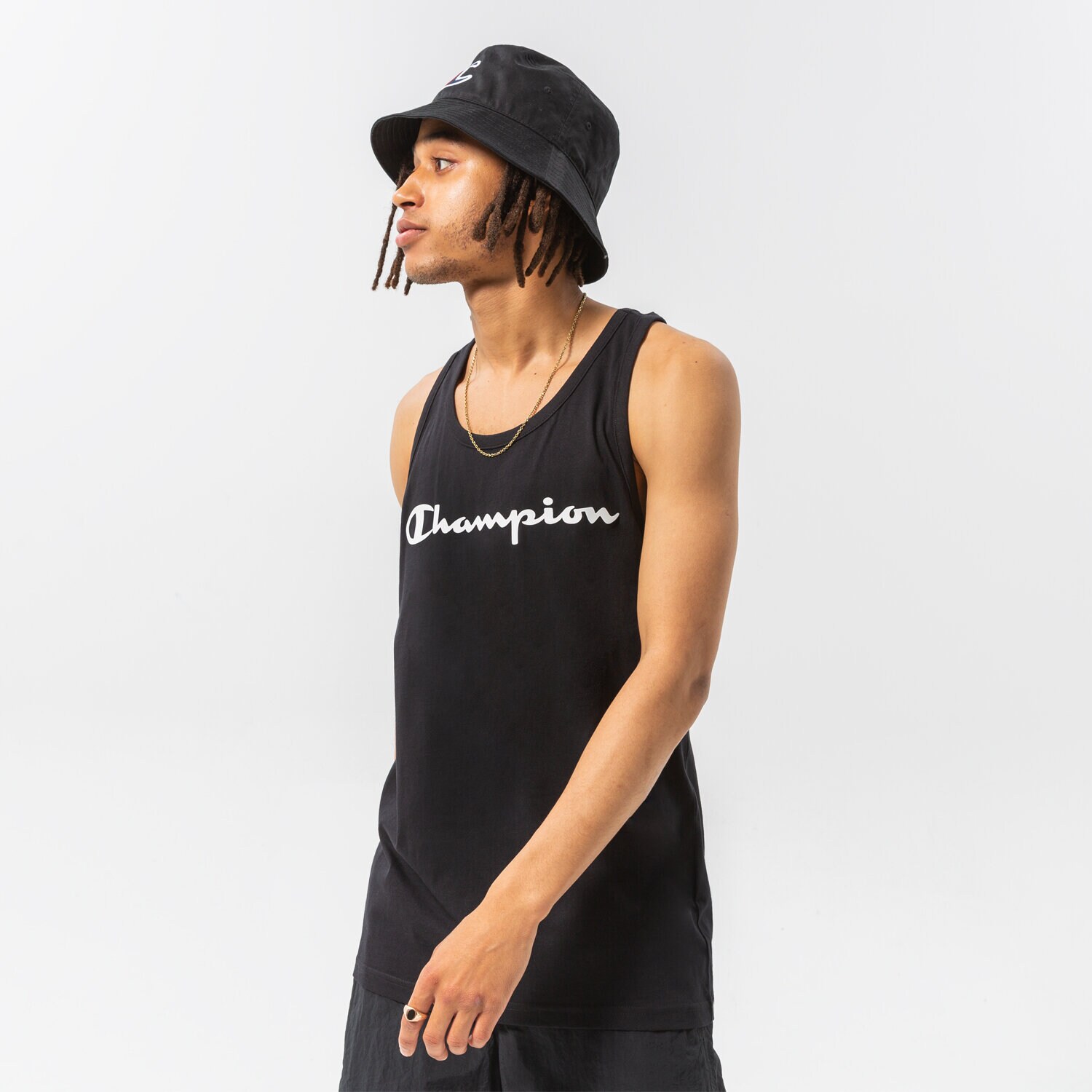 Bărbați tricou CHAMPION MAIOU MAIOU TOP 217148KK001 Negru