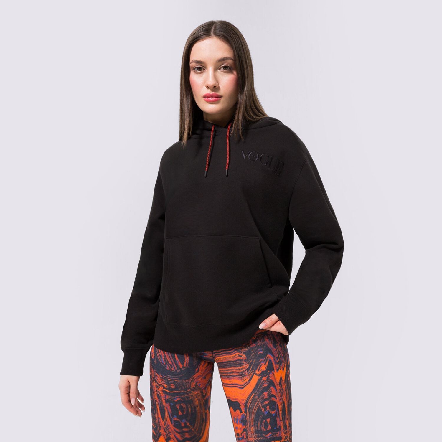 Femei bluză PUMA BLUZĂ CU GLUGĂ PUMA X VOGUE HOODIE 534690-01 Negru