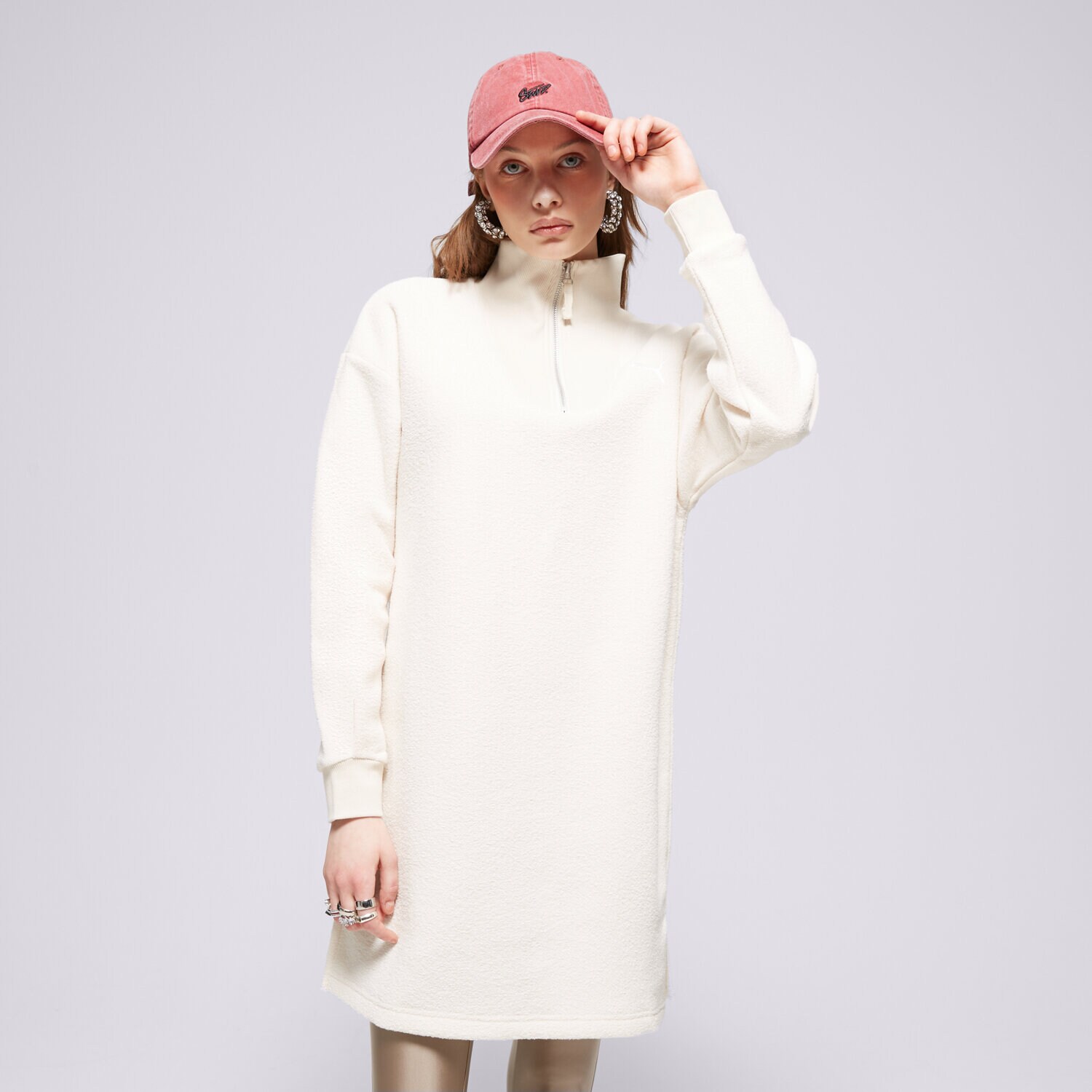 Femei rochii și fuste PUMA ROCHIE HER WINTERIZED HZ 676009 87 Alb