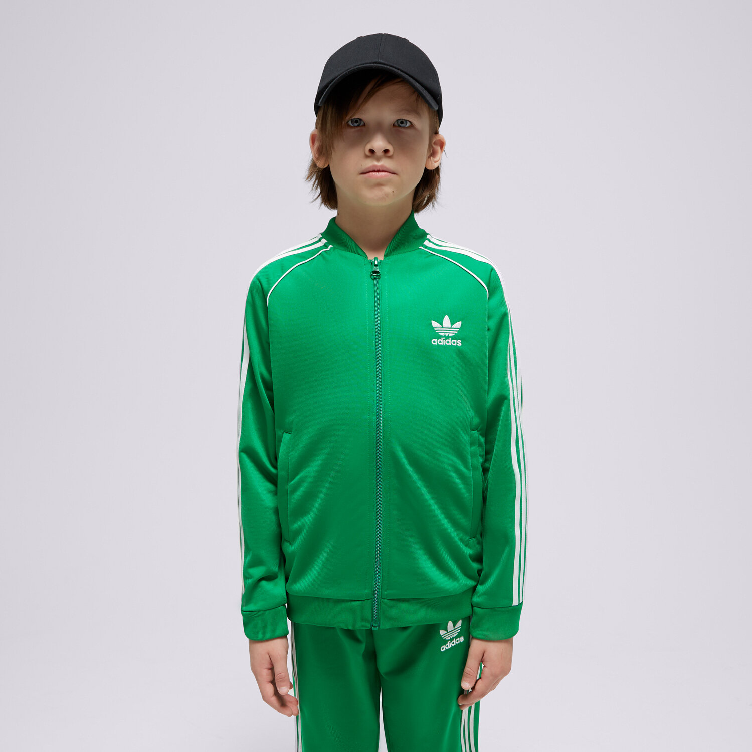 Copii bluză ADIDAS BLUZĂ SST TRACK TOP BOY IN4744 Verde