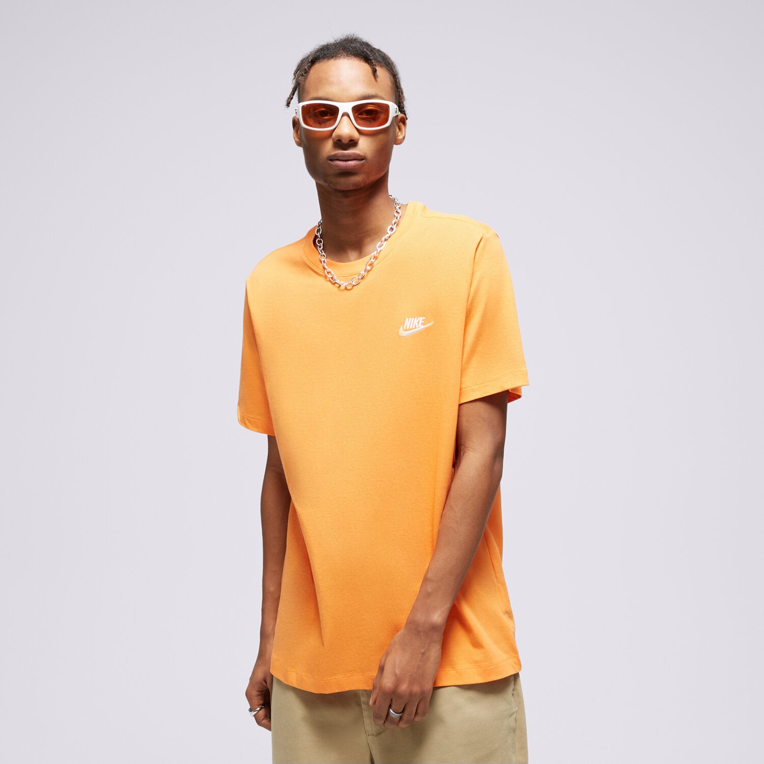 Bărbați tricou Nike TRICOU Sportswear Club  AR4997-885 Portocaliu
