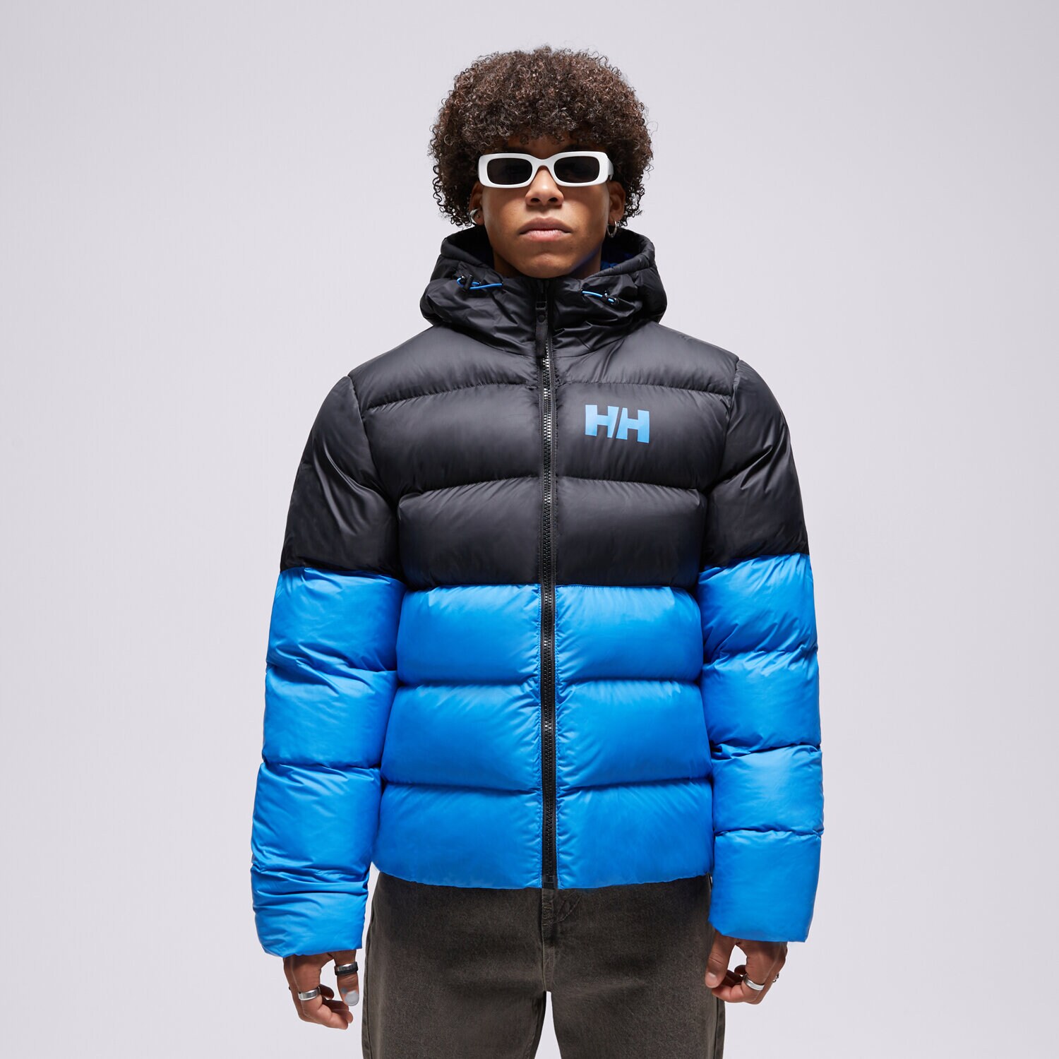 Bărbați eacă de iarnă HELLY HANSEN JACHETĂ DE IARNĂ ACTIVE PUFFY  53523_554 Albastru