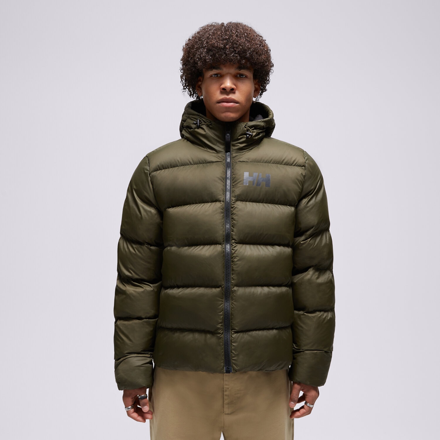 Bărbați eacă de iarnă HELLY HANSEN JACHETĂ DE IARNĂ ACTIVE PUFFY 53523_432 Verde