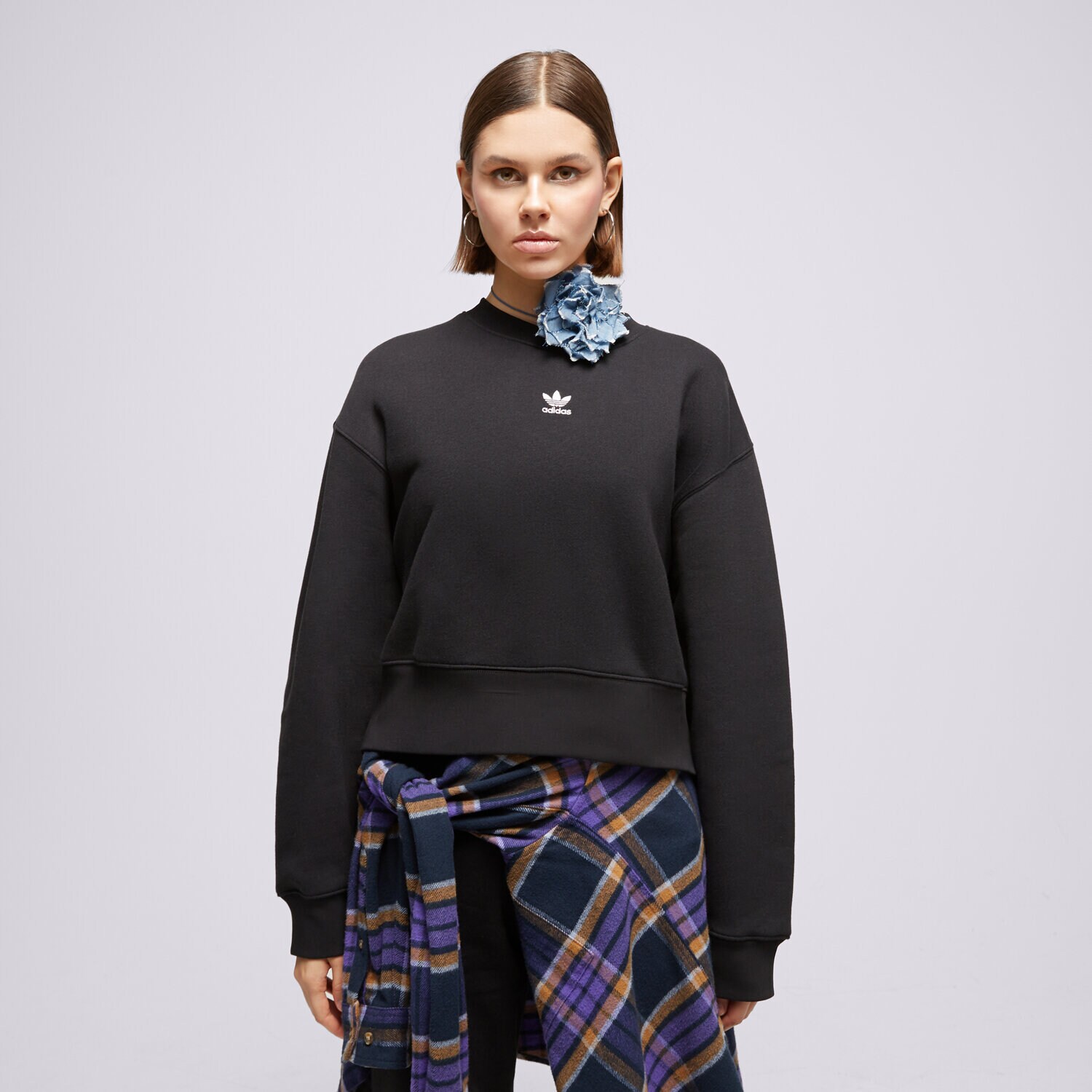 Femei bluză ADIDAS BLUZĂ SWEATSHIRT IA6504 Negru