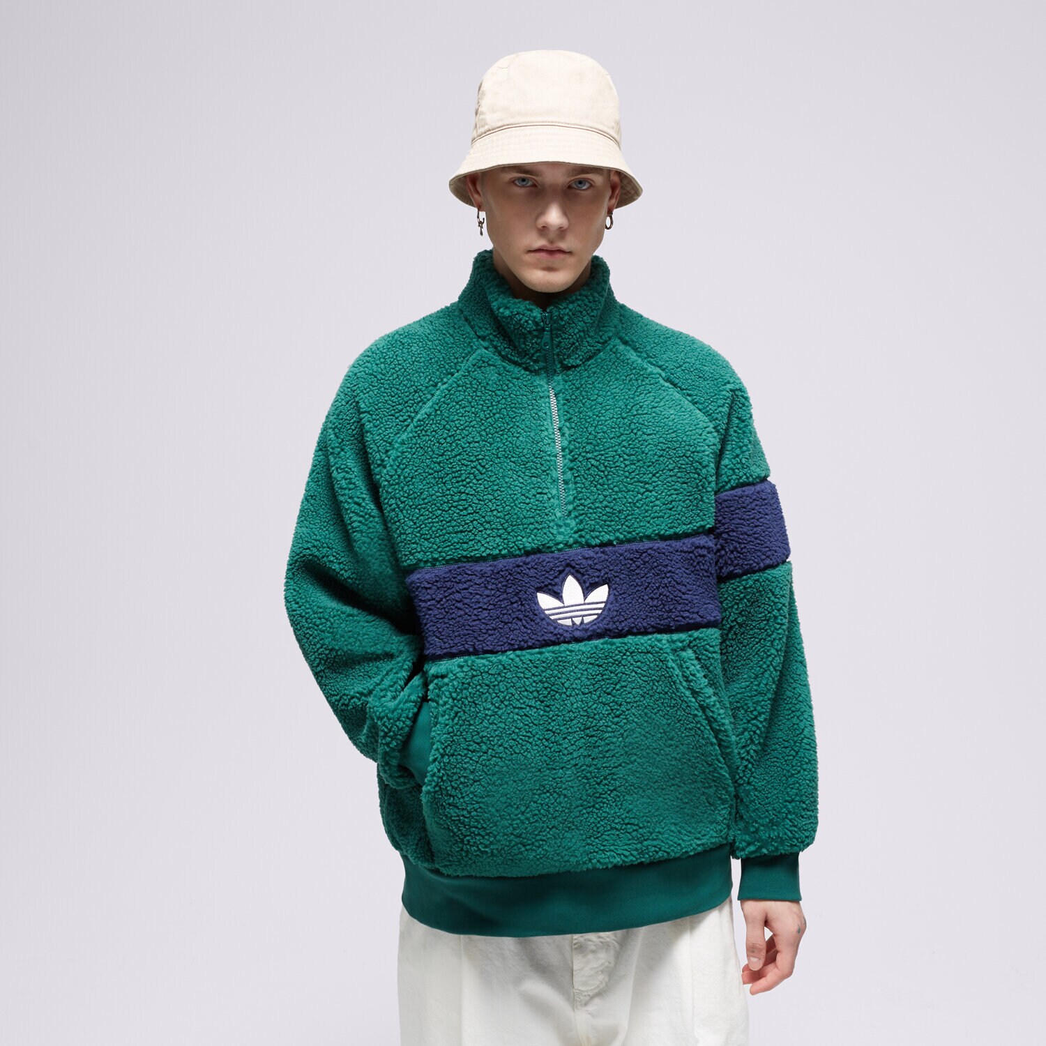 Bărbați bluză ADIDAS POLAR WNTR FLEECE IM4659 Verde