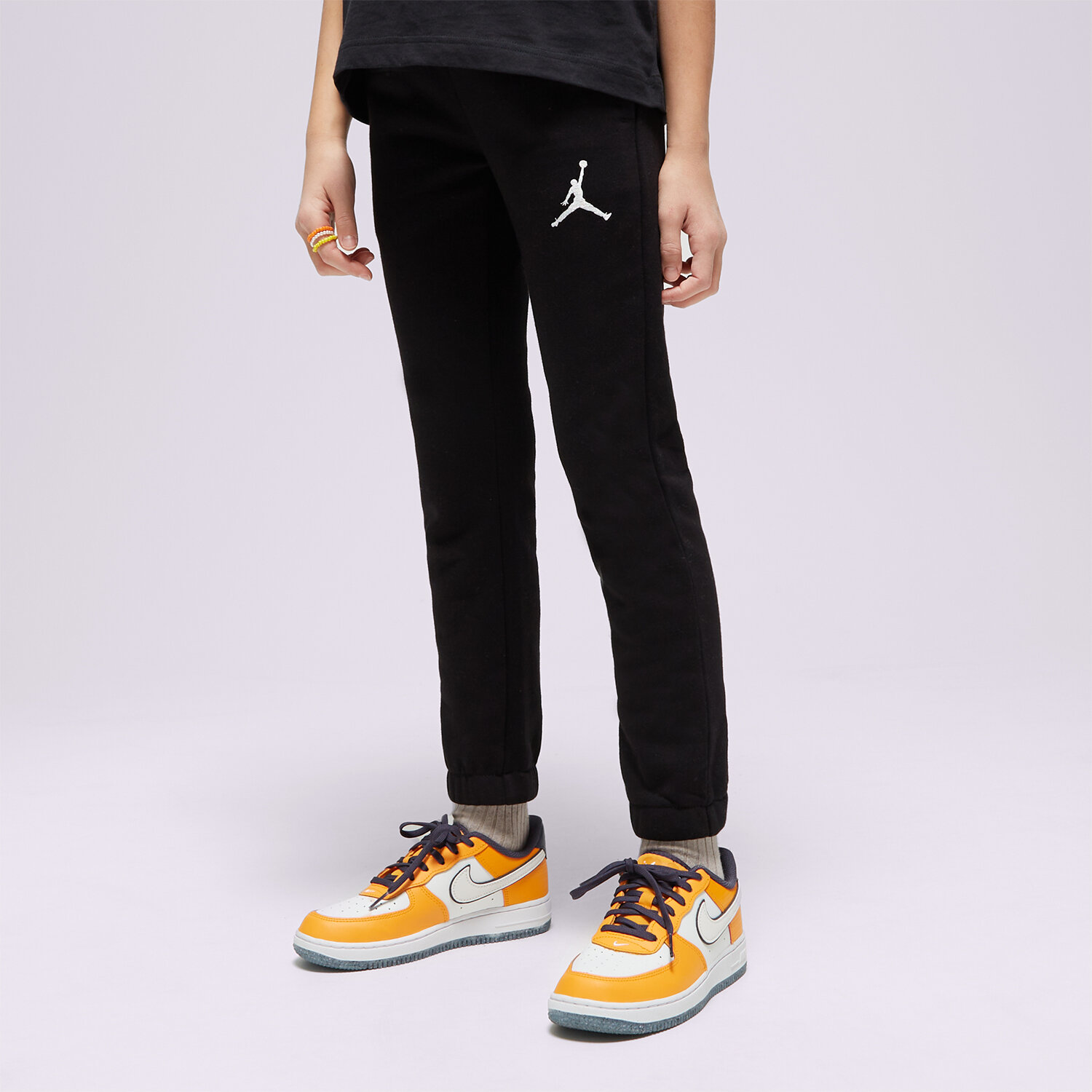 Pantaloni pentru copii JORDAN PANTALONI  JDG ICON PLAY FLC G 45C696-023 Negru