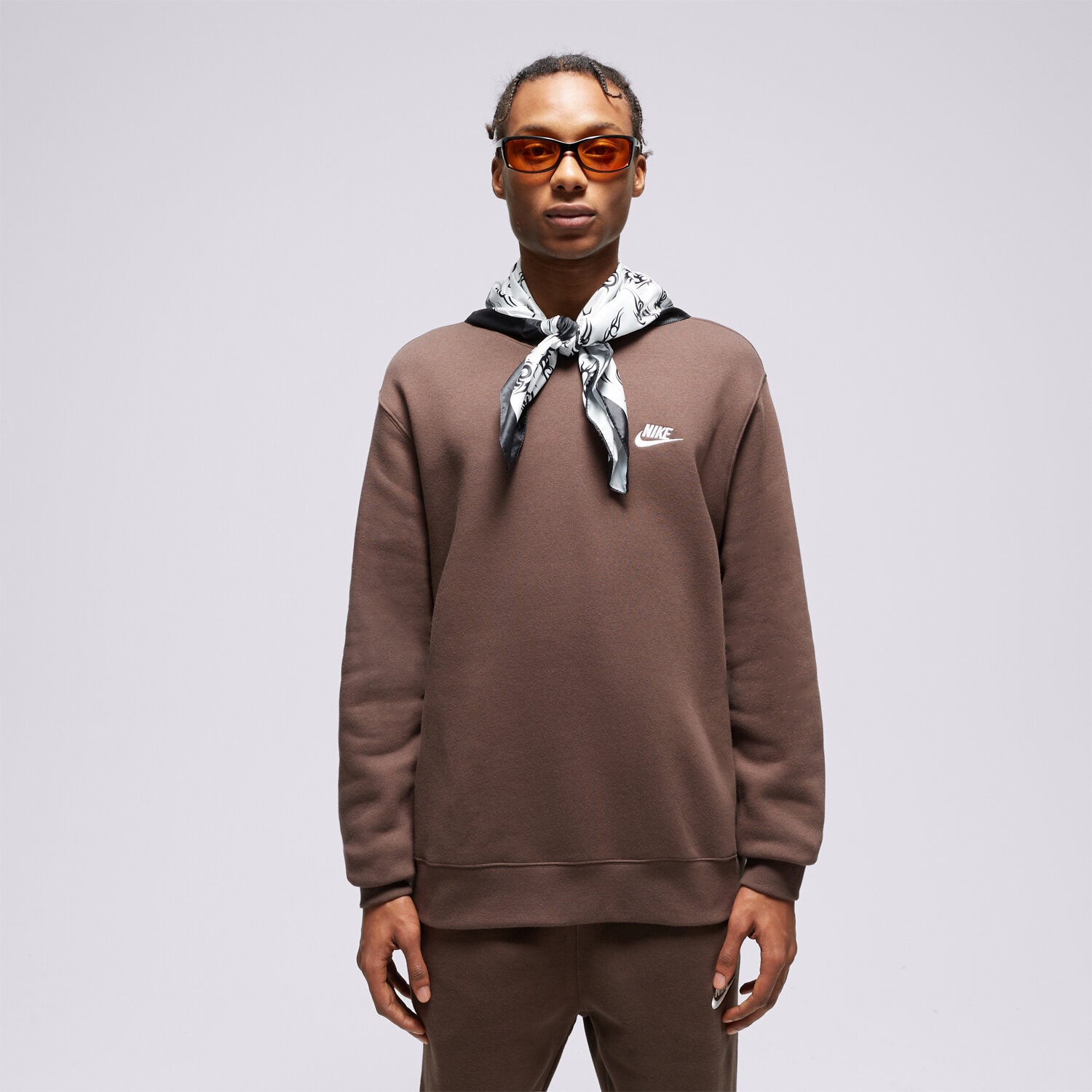 Bărbați bluză NIKE BLUZĂ SPORTSWEAR CLUB FLEECE BV2662-237 Maro