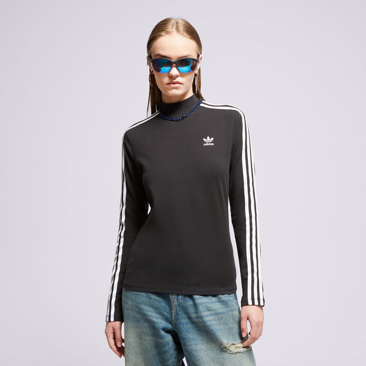 Femei tricou ADIDAS TRICOU HIGHNECK LS II0757 Negru