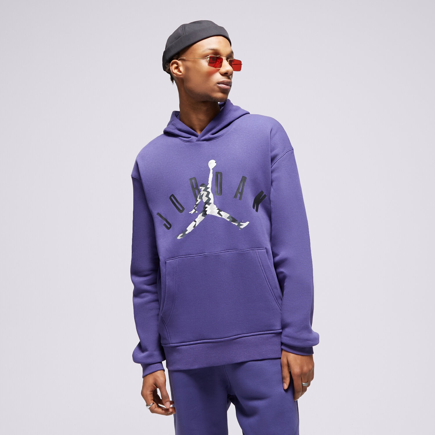Bărbați bluză JORDAN BLUZĂ CU GLUGĂ M J FLT MVP HBR FLC PO FD7415-502 Violet