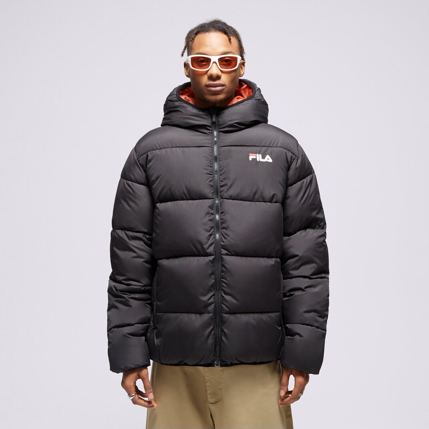 Bărbați eacă de iarnă FILA JACHETĂ DE IARNĂ BUGSY  FW23SPM200643 Negru