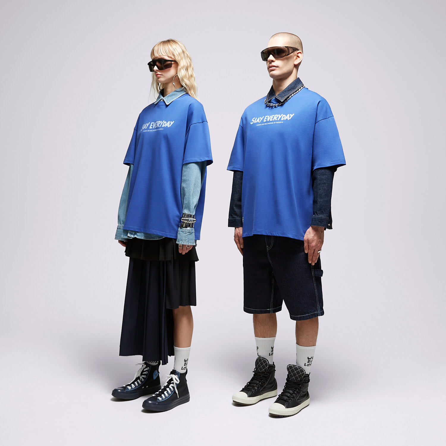 Femei tricou S.NOW JOB SIZEER TRICOU "SLAY" BLUE SI323TSU55001 Albastru