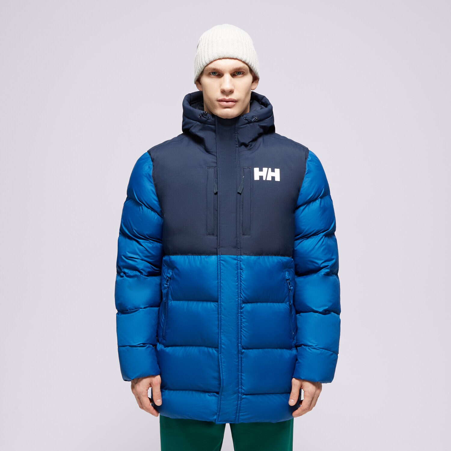 Bărbați eacă de iarnă HELLY HANSEN JACHETĂ DE IARNĂ ACTIVE PUFFY  53522_606 Albastru