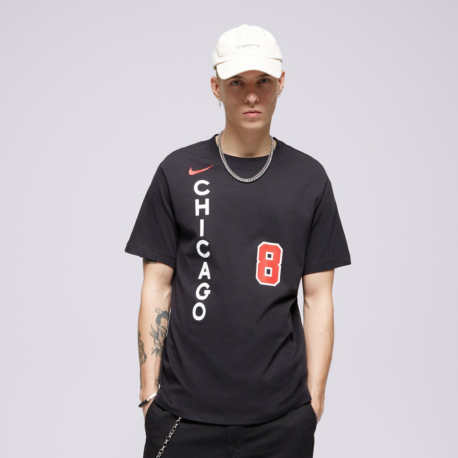 Bărbați tricou NIKE TRICOU CHI M NK ES CE NN NBA FN1205-019 Negru