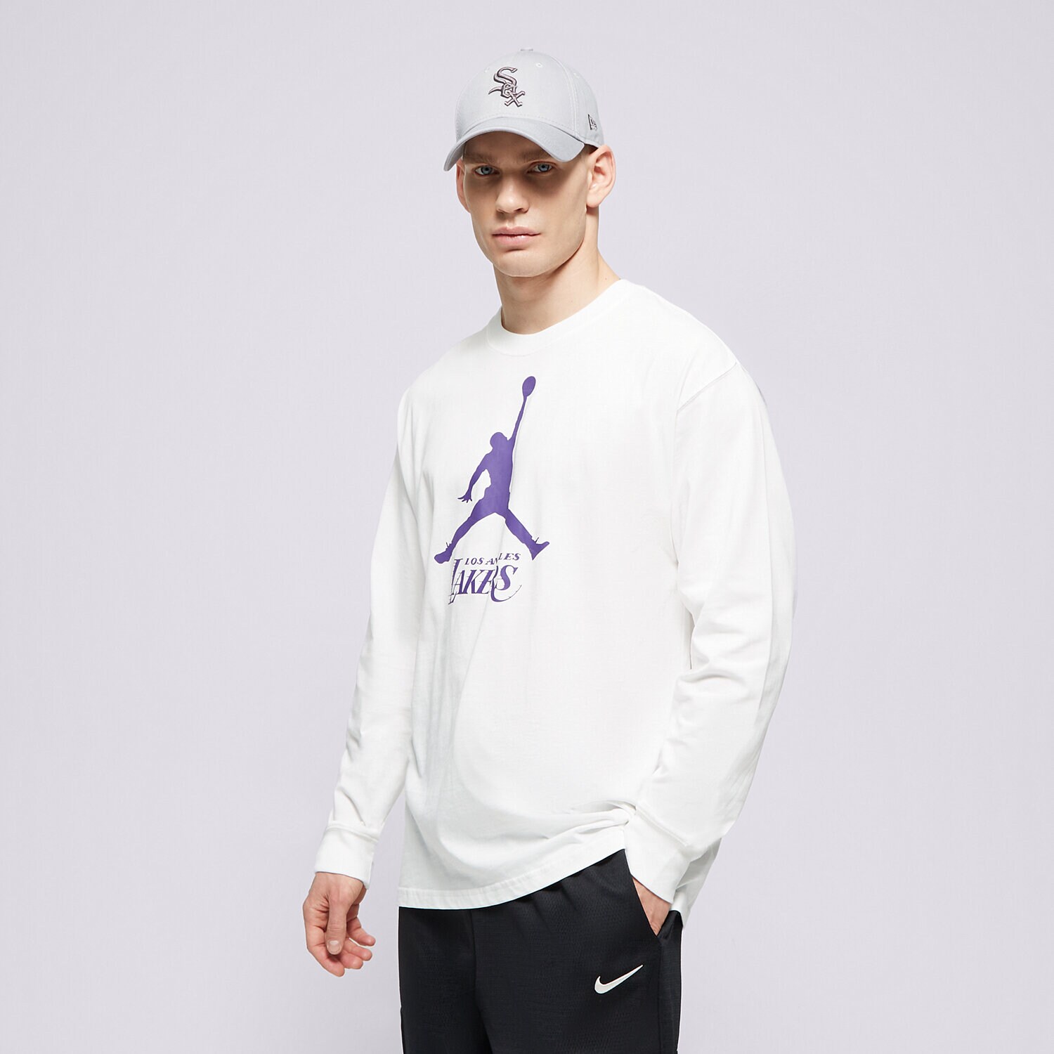Bărbați tricou NIKE TRICOU LAL M NK ES NBA JDN LS NBA FN1268-100 Alb